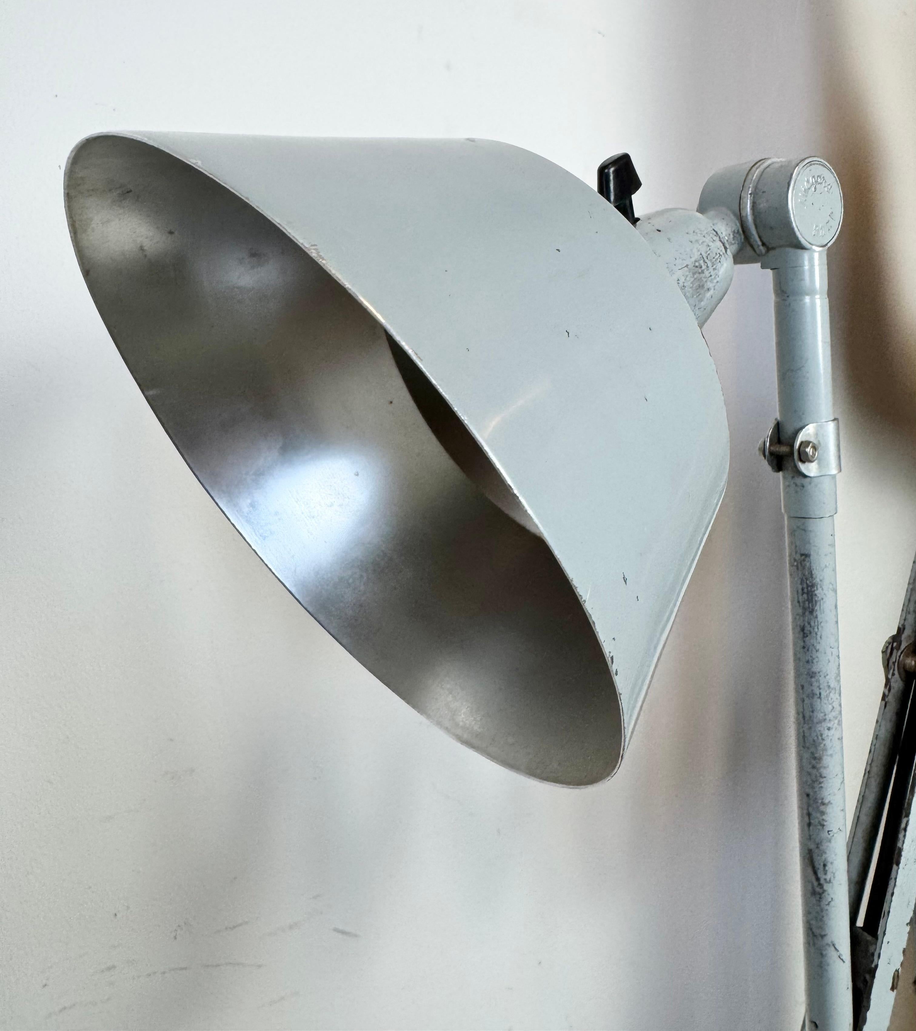 Iron Industrial Scissor Wall Lamp by Curt Fischer for Midgard, 1930s For Sale