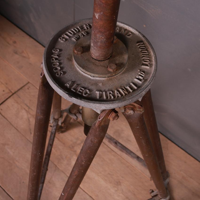 Iron Industrial Sculpture Stand