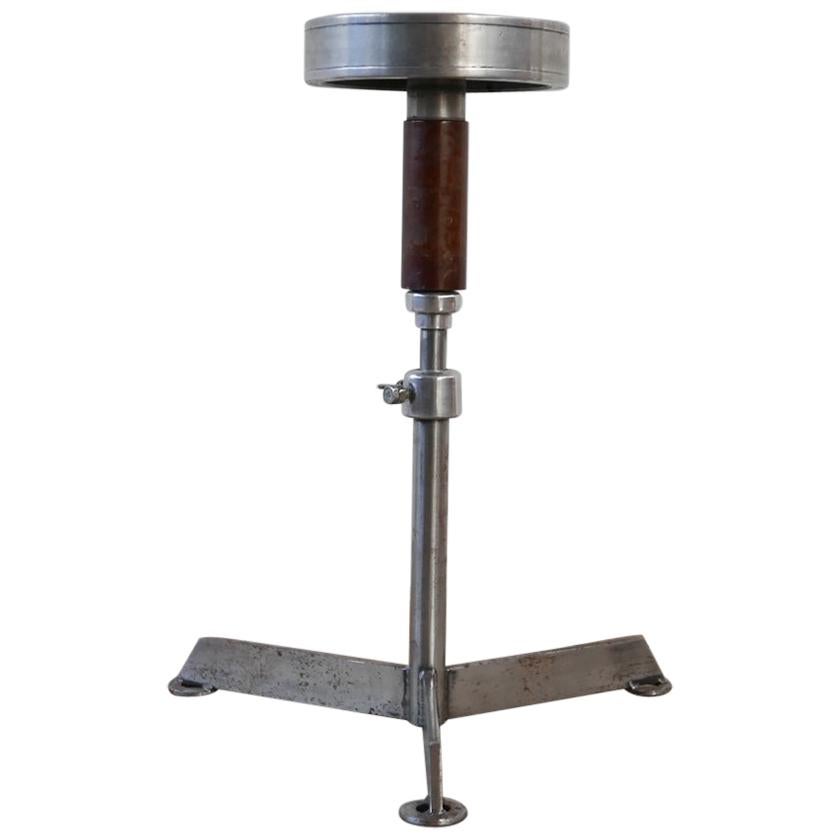 Adjustable Industrial Sculpture Stand at 1stdibs