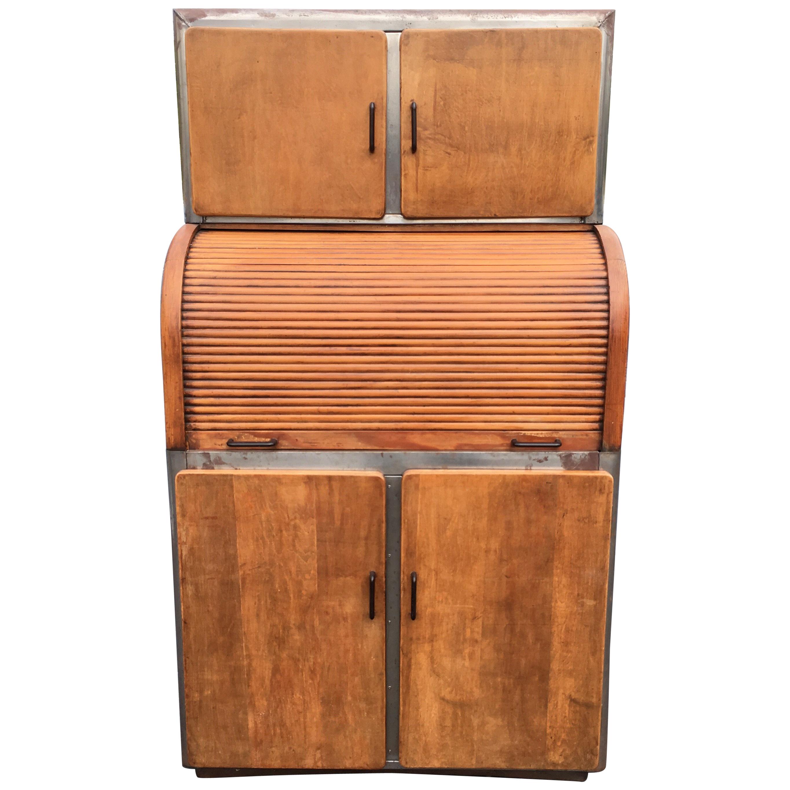 Industrieller Sekretär-Schrank Art Deco Küche