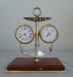 Industrial Series Marine small deskset of clock, barometer and thermometer
