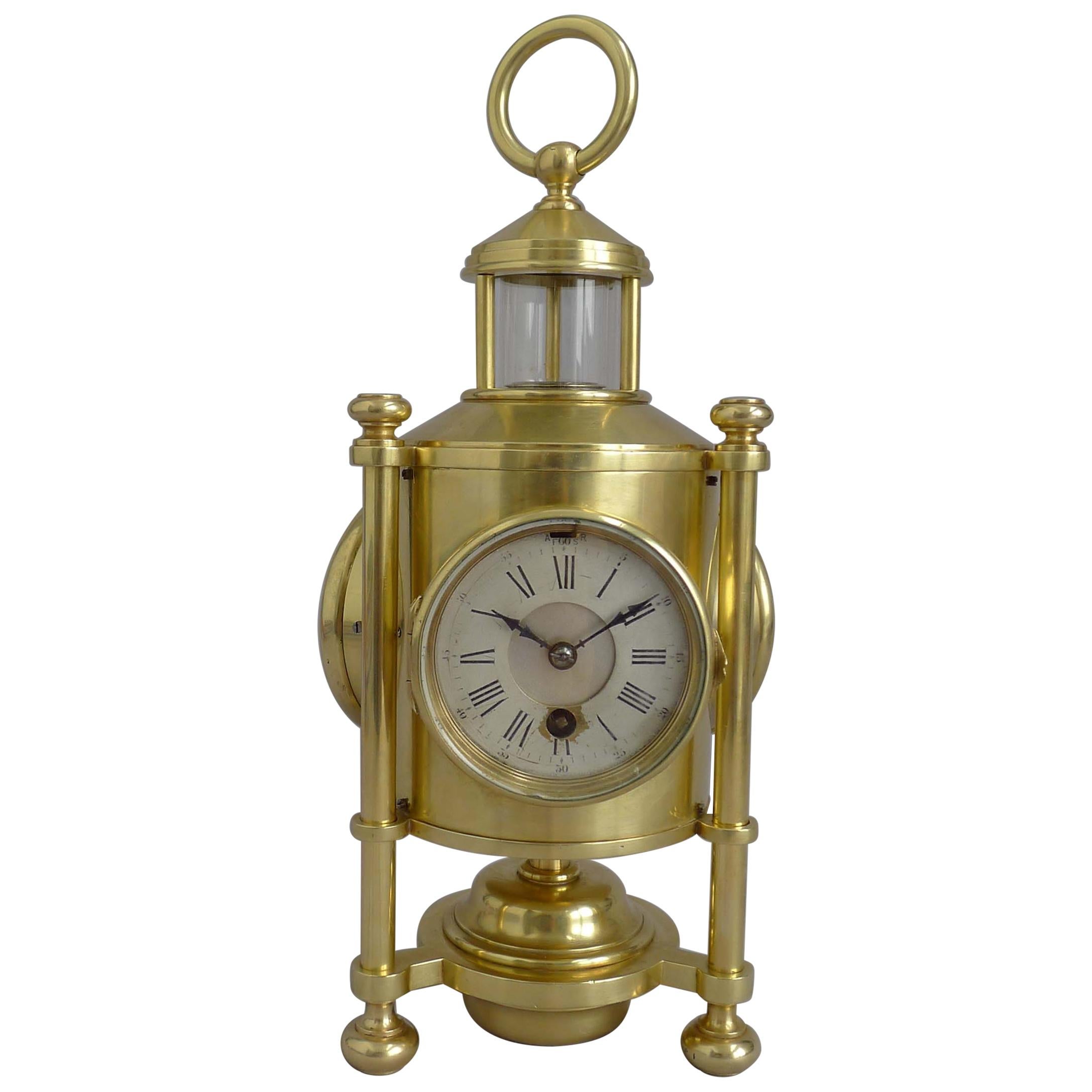 Industrial Series Weather Station Davys Miner's Lamp Clock Compendium by Guilmet
