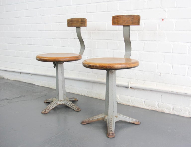 Industrial Sewing Chairs by Durkopp, circa 1910 at 1stDibs