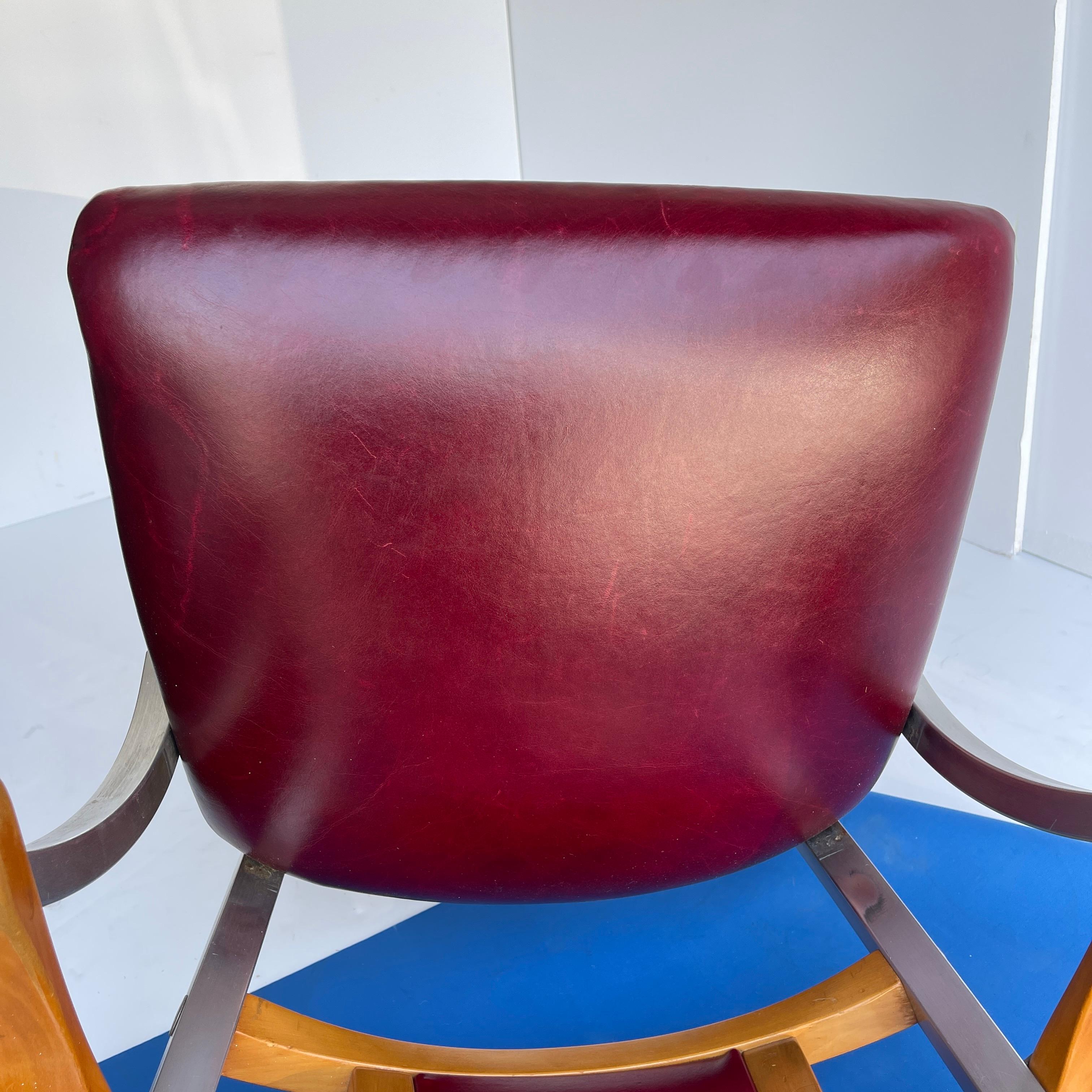 Industrial Shaw Walker Aluminum and Leather Desk Chair, Circa 1960 10