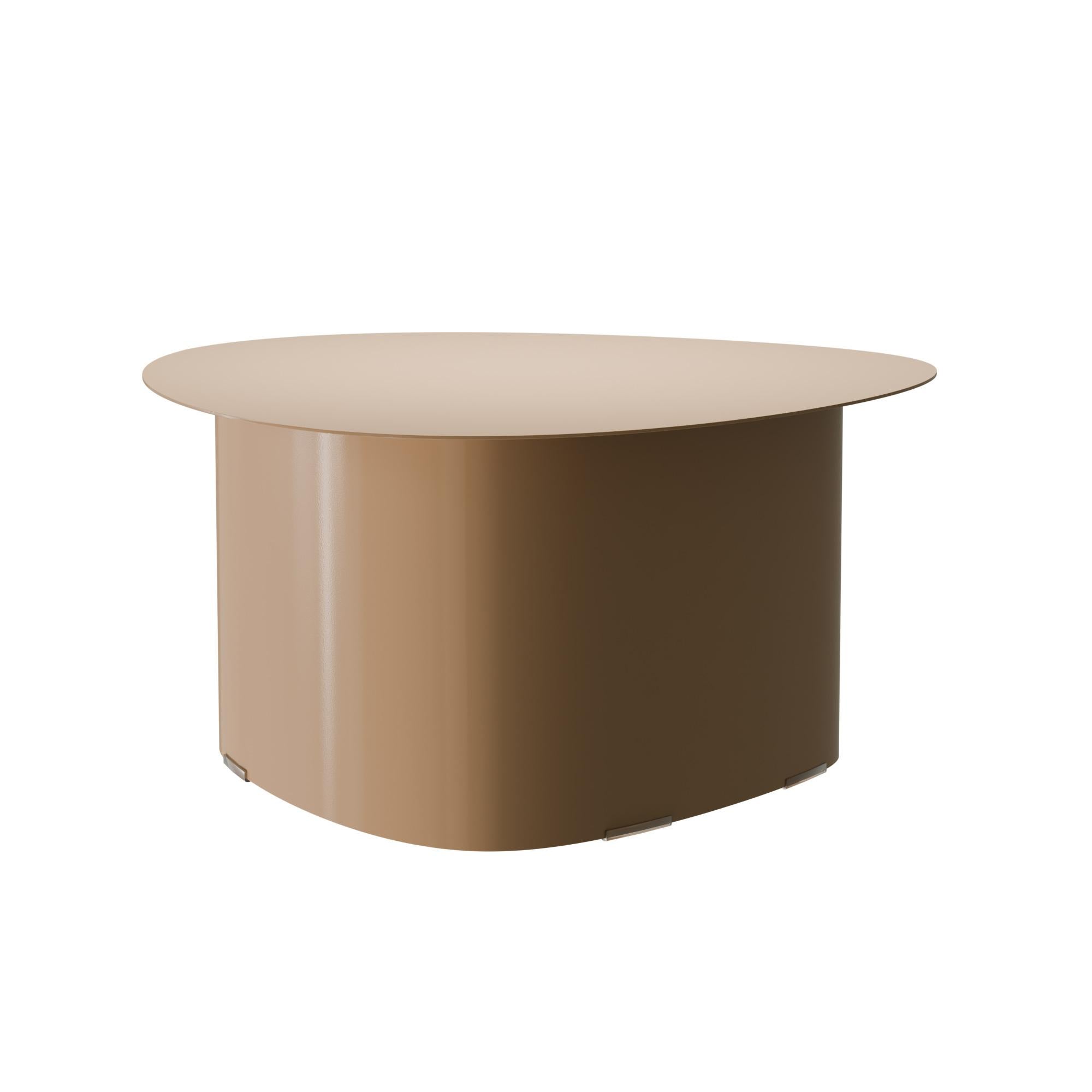 Portuguese Industrial Sheepskin Stons coffee table crafted by Murmurio For Sale