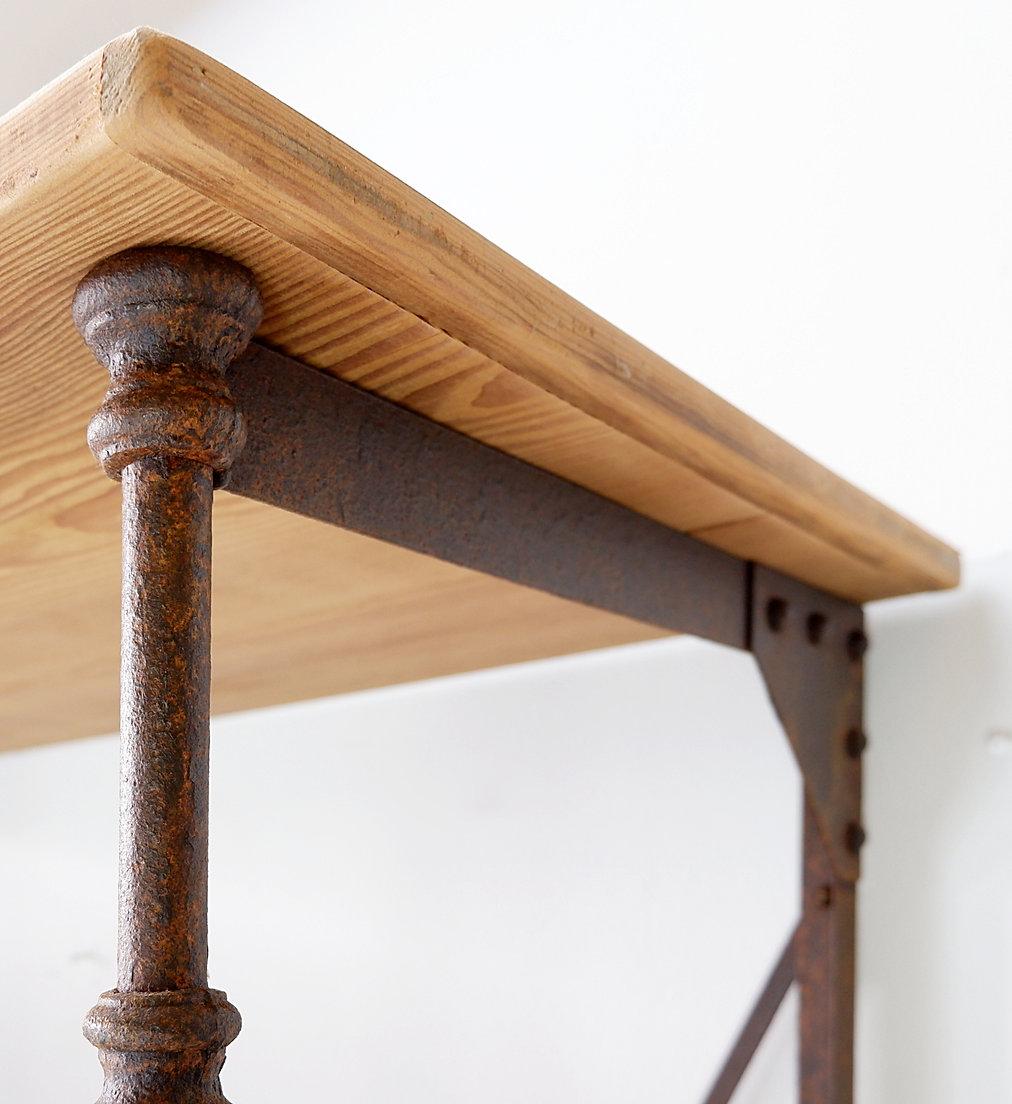 Industrial shelf in the style of Theodore Scherf For Sale 7