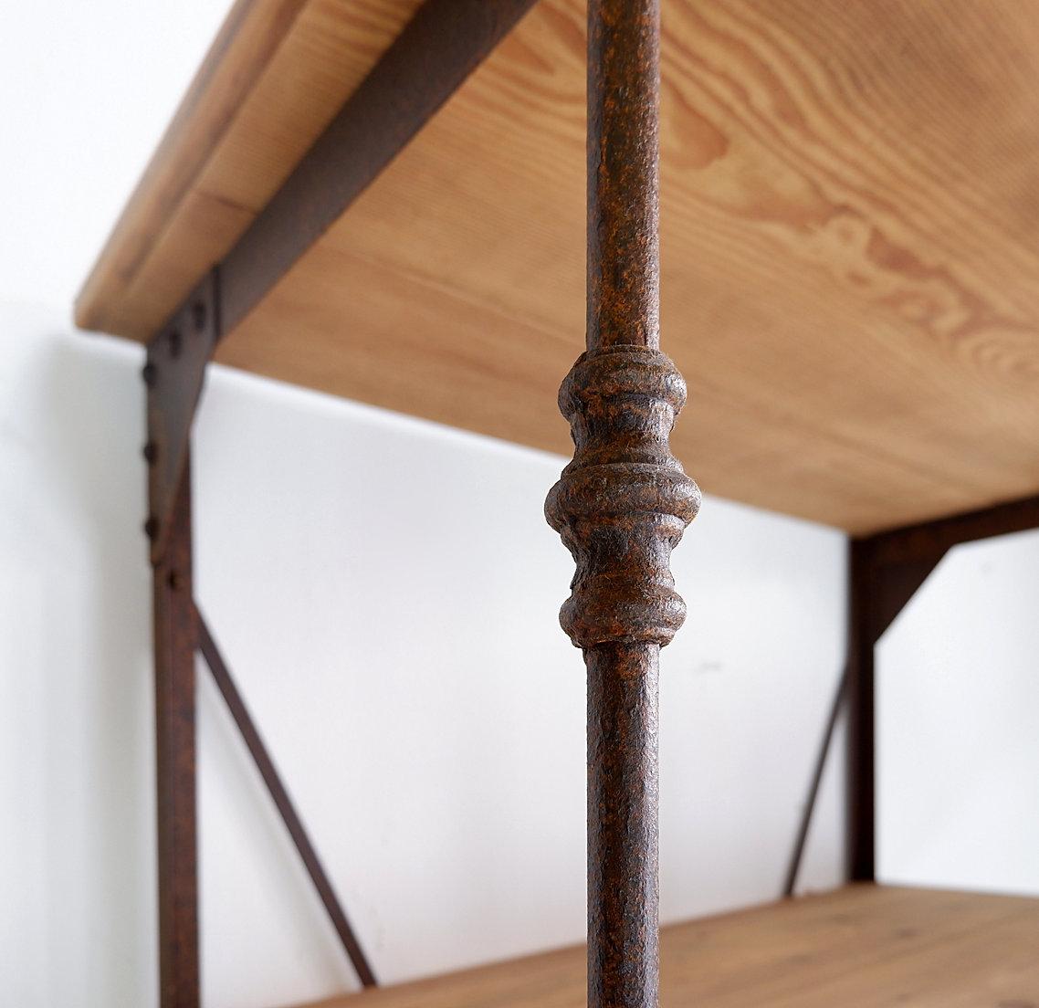 Industrial shelf in the style of Theodore Scherf For Sale 8