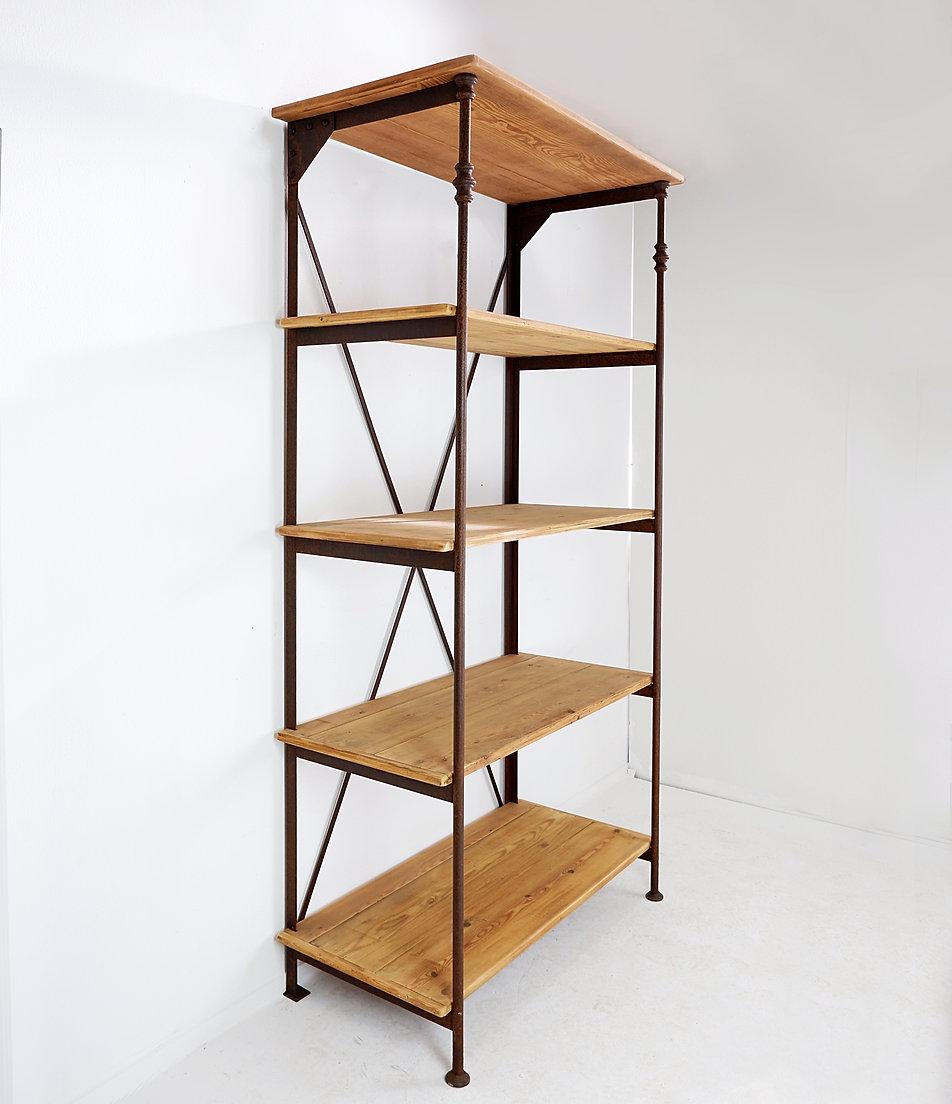 Industrial shelf in the style of Theodore Scherf In Good Condition For Sale In Linkebeek, BE