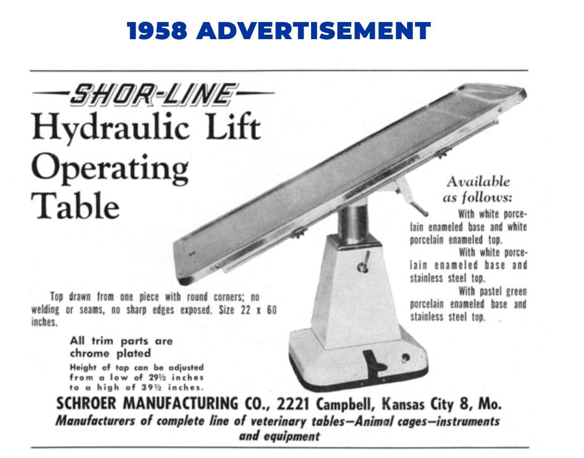 Industrial Shor-Line Hydraulic Lift Operating Table, USA, c. 1958 For Sale 13