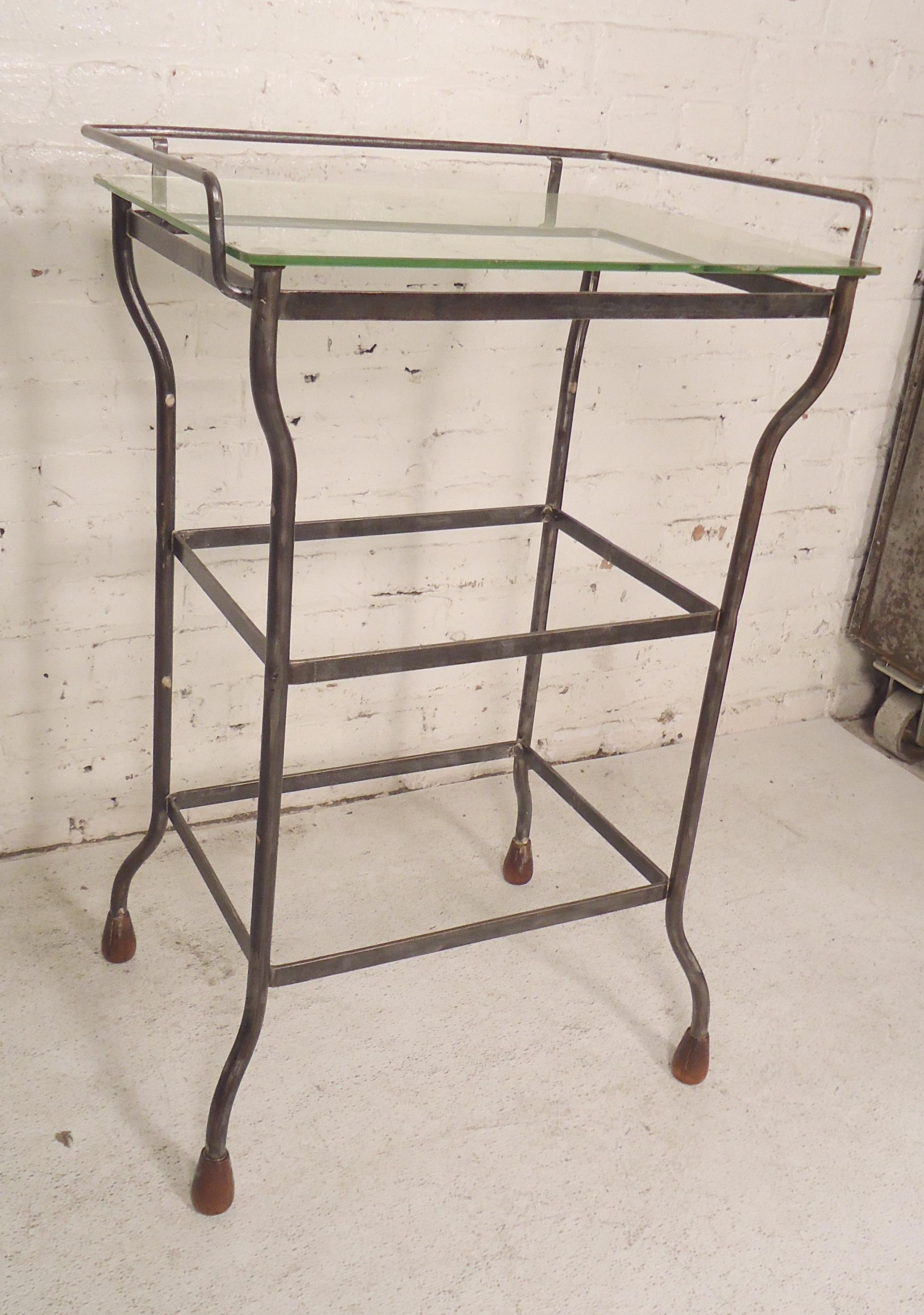 Industrial Side Table In Good Condition For Sale In Brooklyn, NY