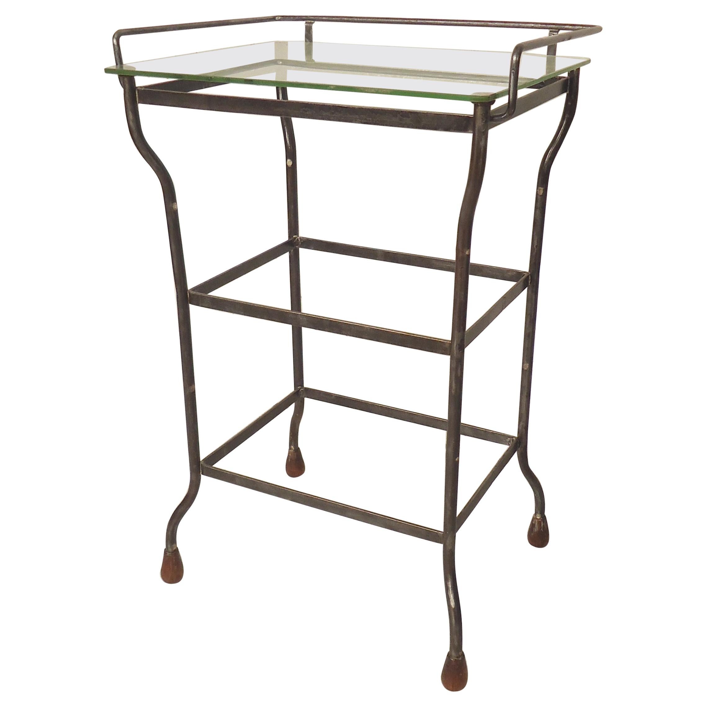 Industrial Side Table For Sale