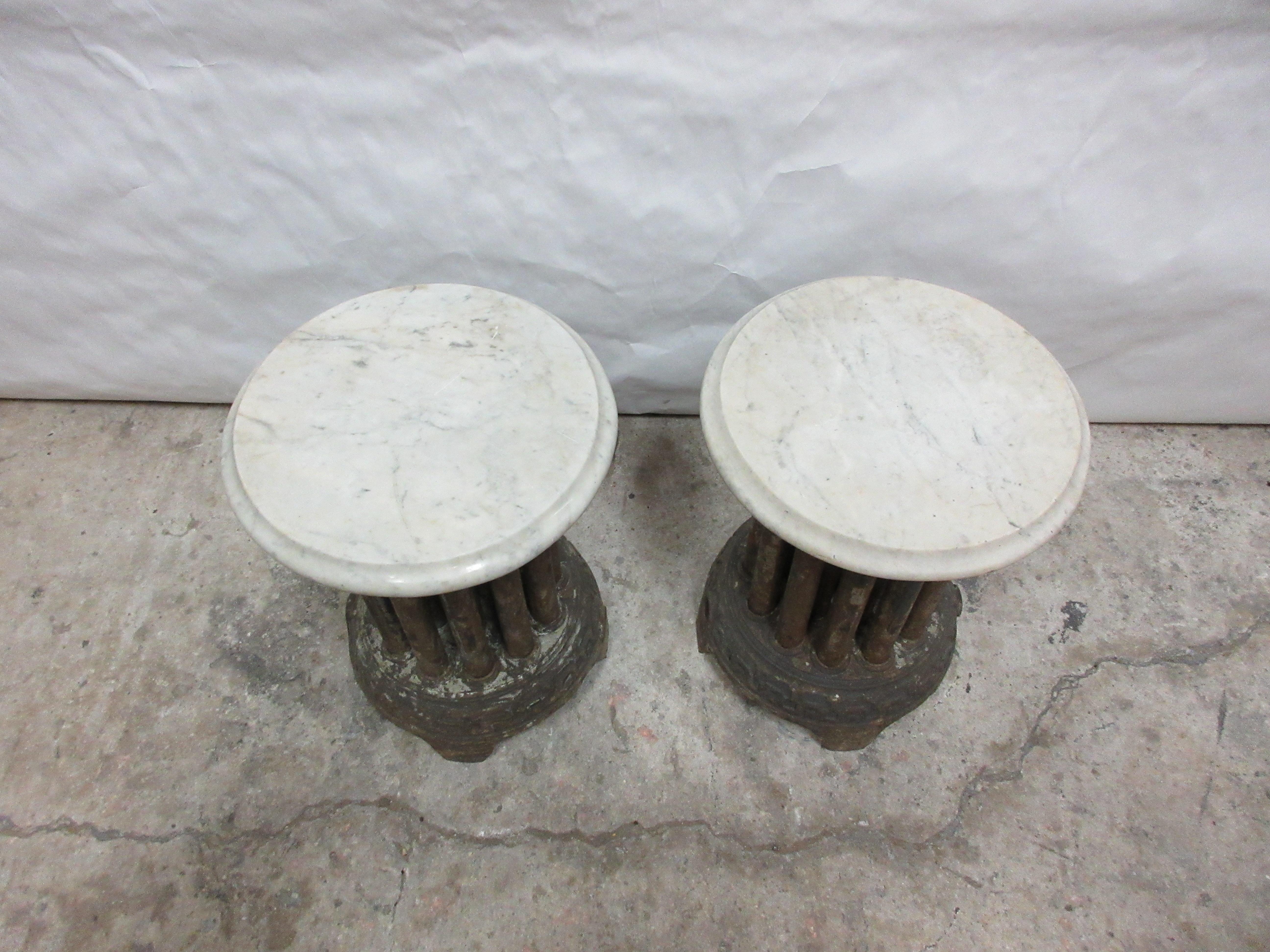 Swedish Industrial Side Tables For Sale