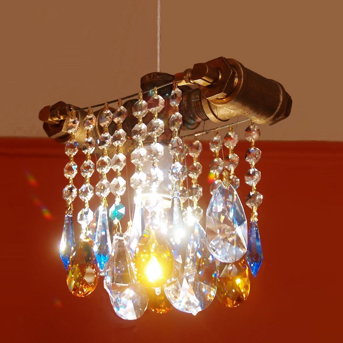 single bulb chandelier