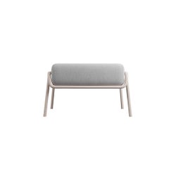 Industrial Skin Powder Finish Ottoman DUV Cream fabric handcrafted by Murmurio