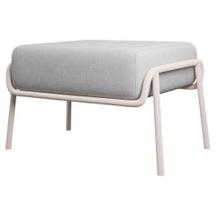 Industrial Skin Powder Finish Ottoman DUV Cream fabric handcrafted by Murmurio