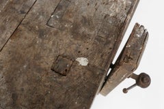 Industrial solid oak Workbench, Belgium ca. 1900