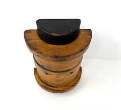 Industrial Solid Wood Pattern Mold, American Factory Parts, Wall Sculpture