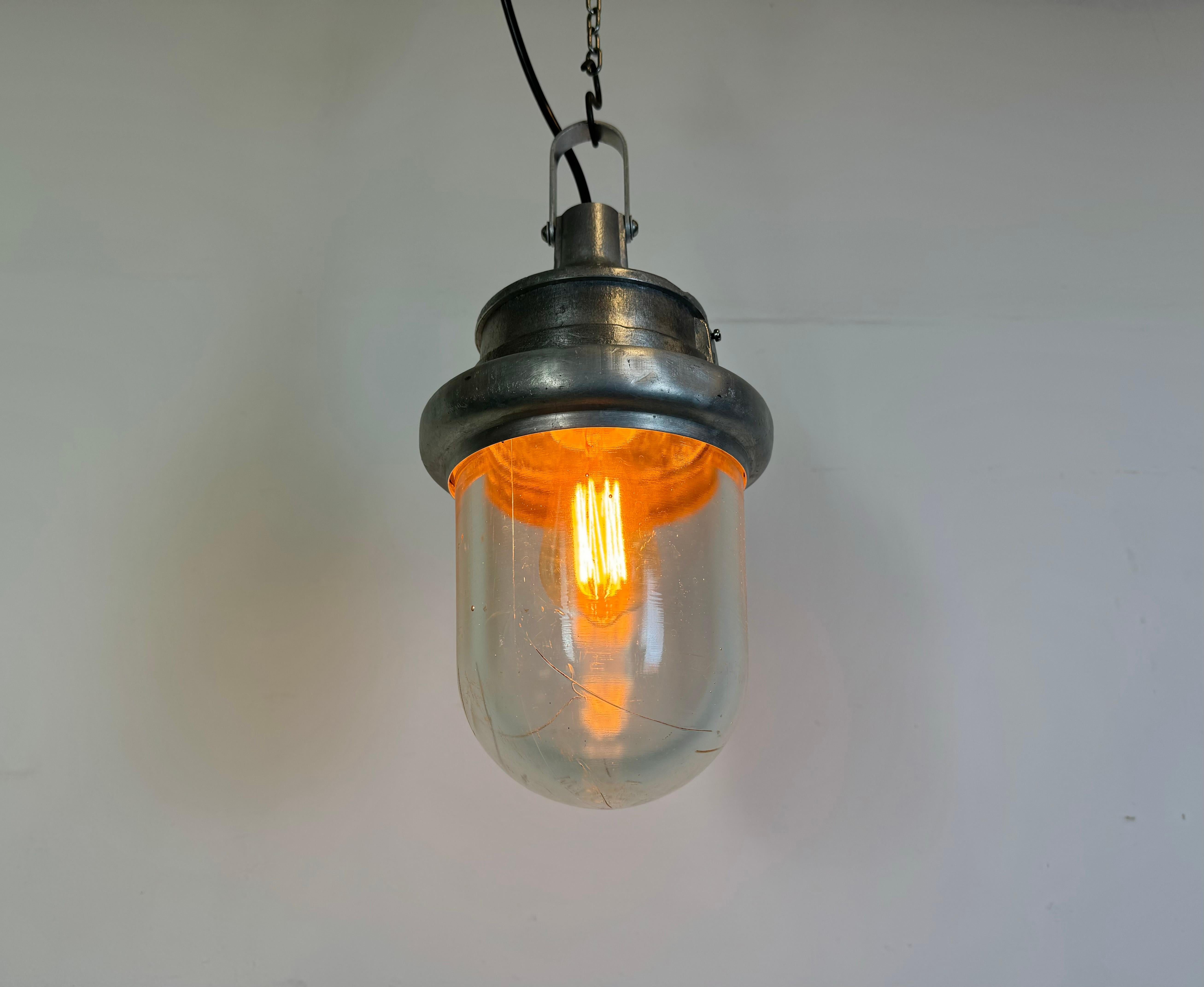 Industrial Soviet Aluminium Factory Pendant Lamp, 1960s For Sale 7