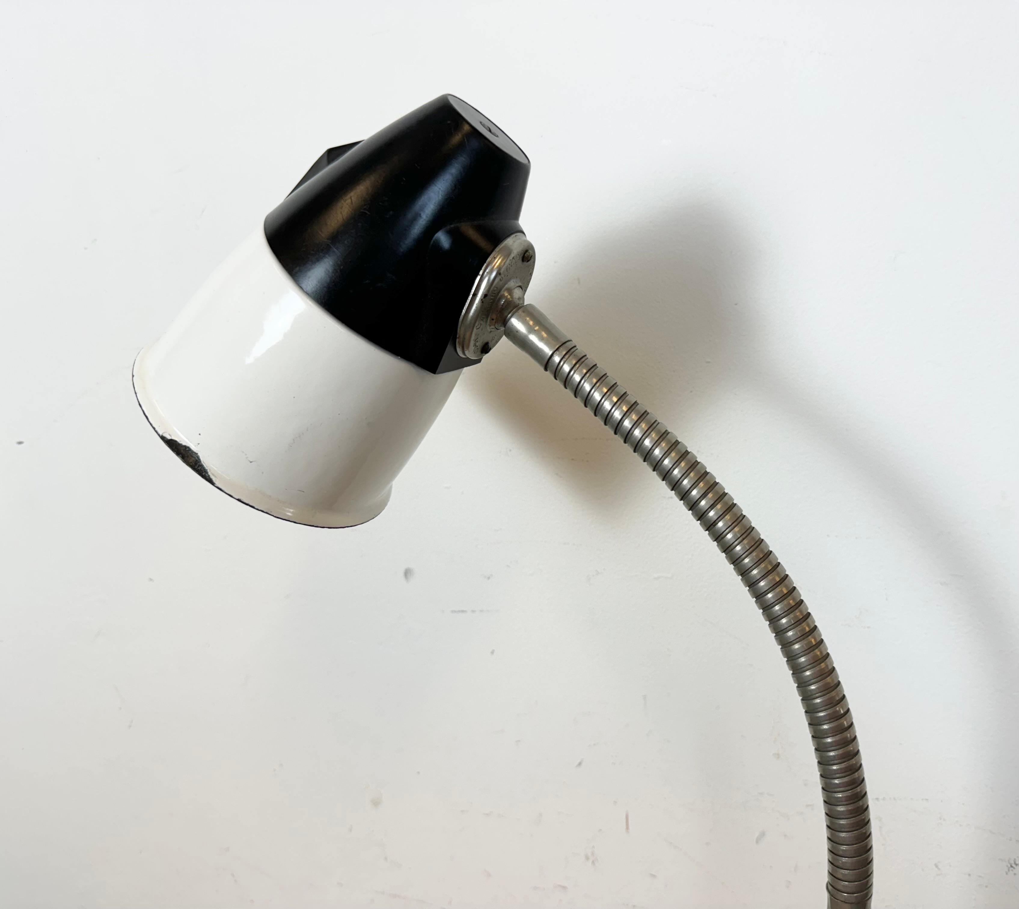 Industrial Soviet  Gooseneck Work Table Lamp, 1960s For Sale 4