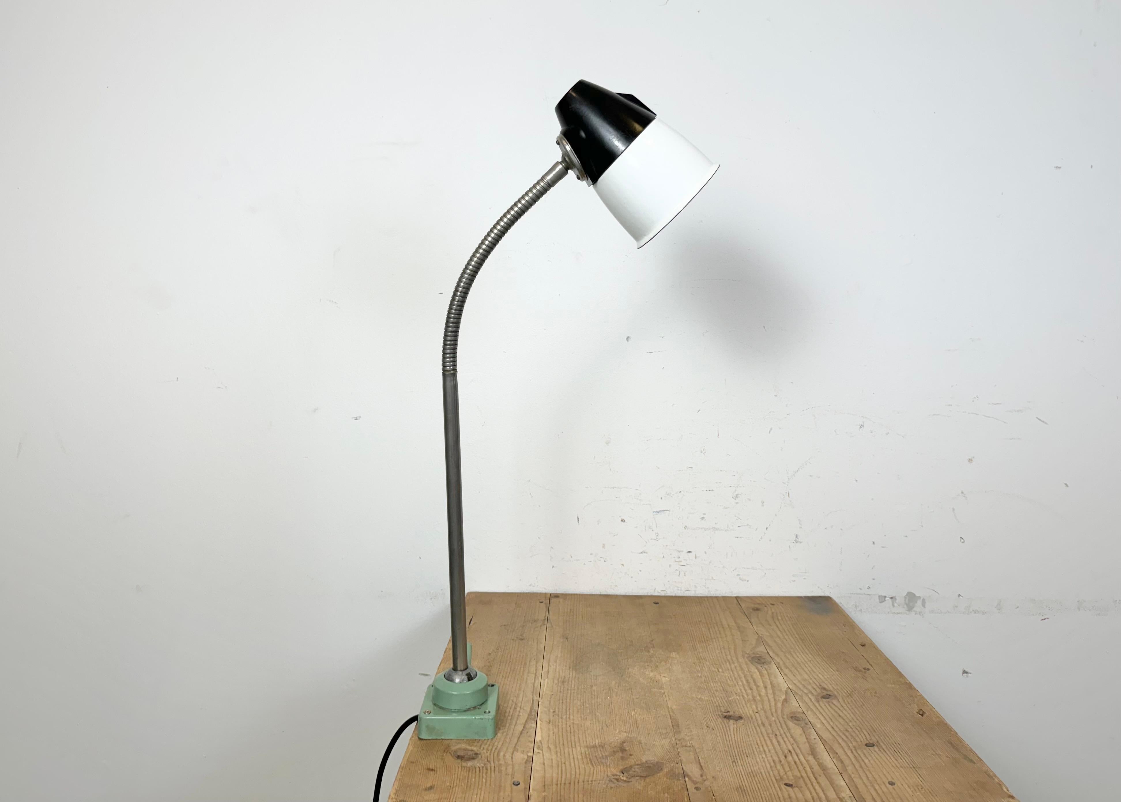 Industrial Soviet  Gooseneck Work Table Lamp, 1960s For Sale 6