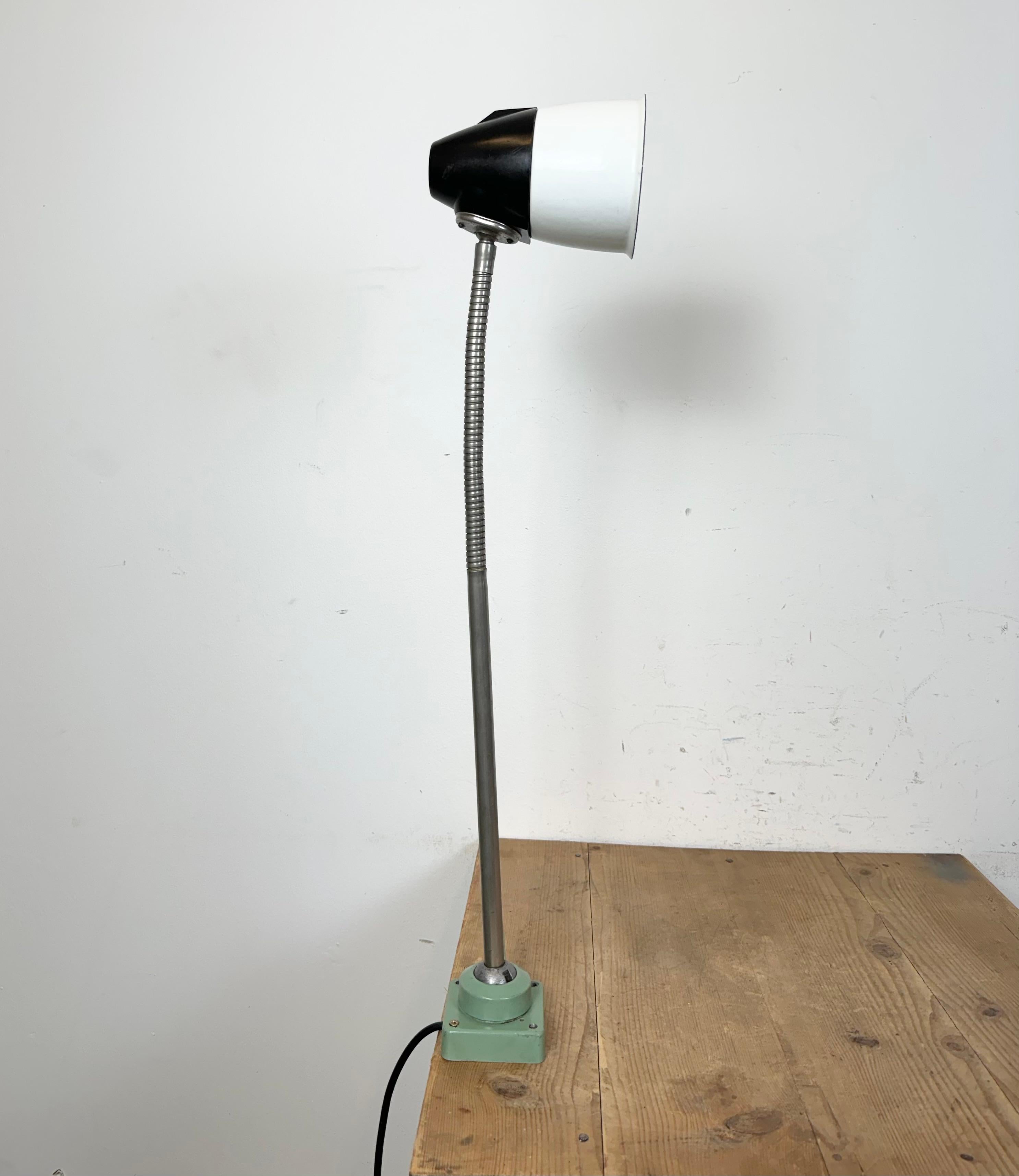 Industrial Soviet  Gooseneck Work Table Lamp, 1960s For Sale 9