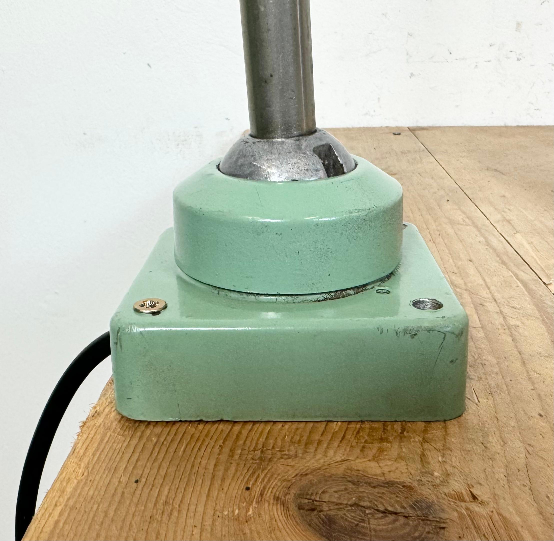 Industrial Soviet  Gooseneck Work Table Lamp, 1960s For Sale 10