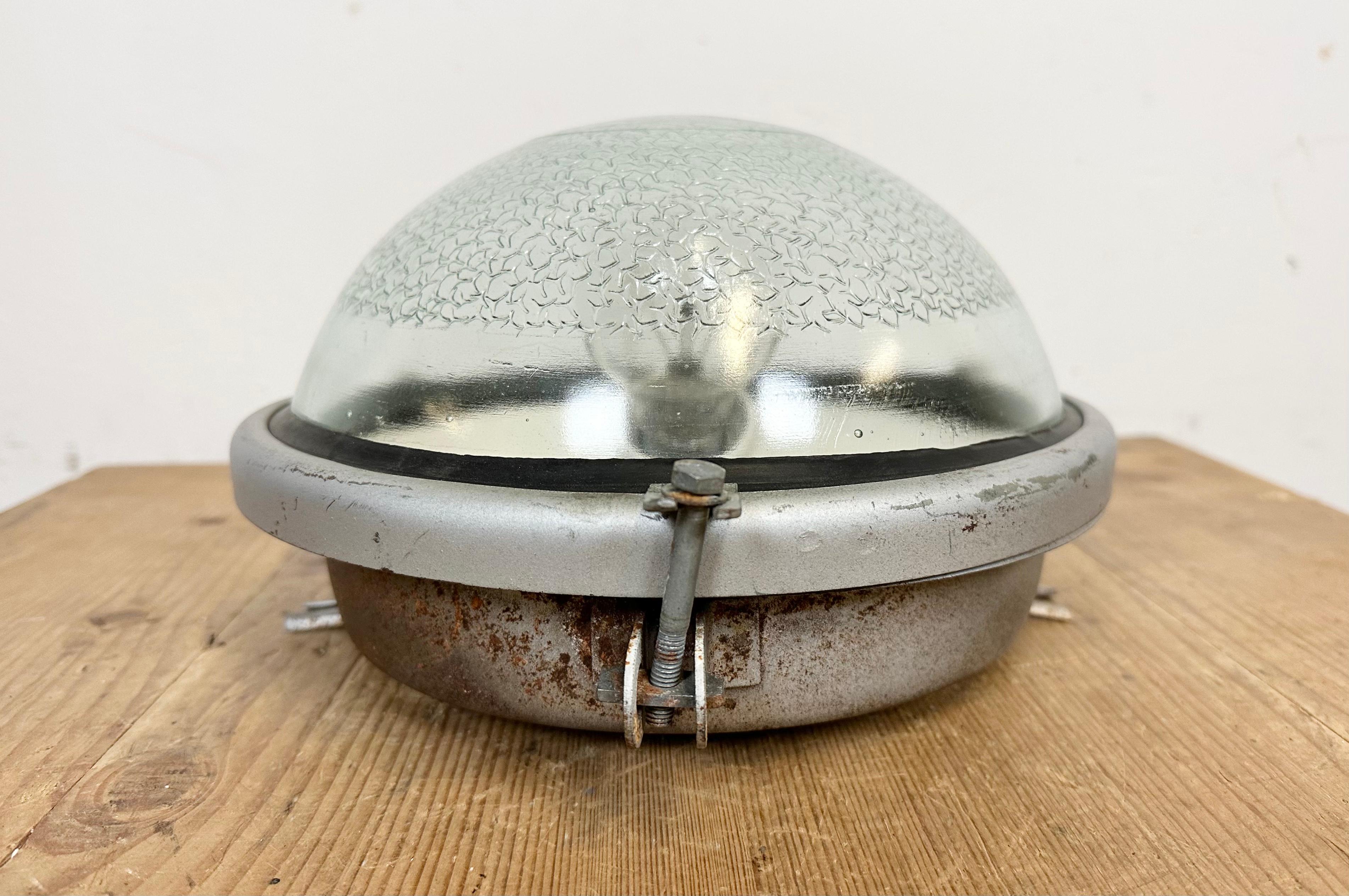 Industrial Soviet Wall or Ceiling Light, 1970s For Sale 5