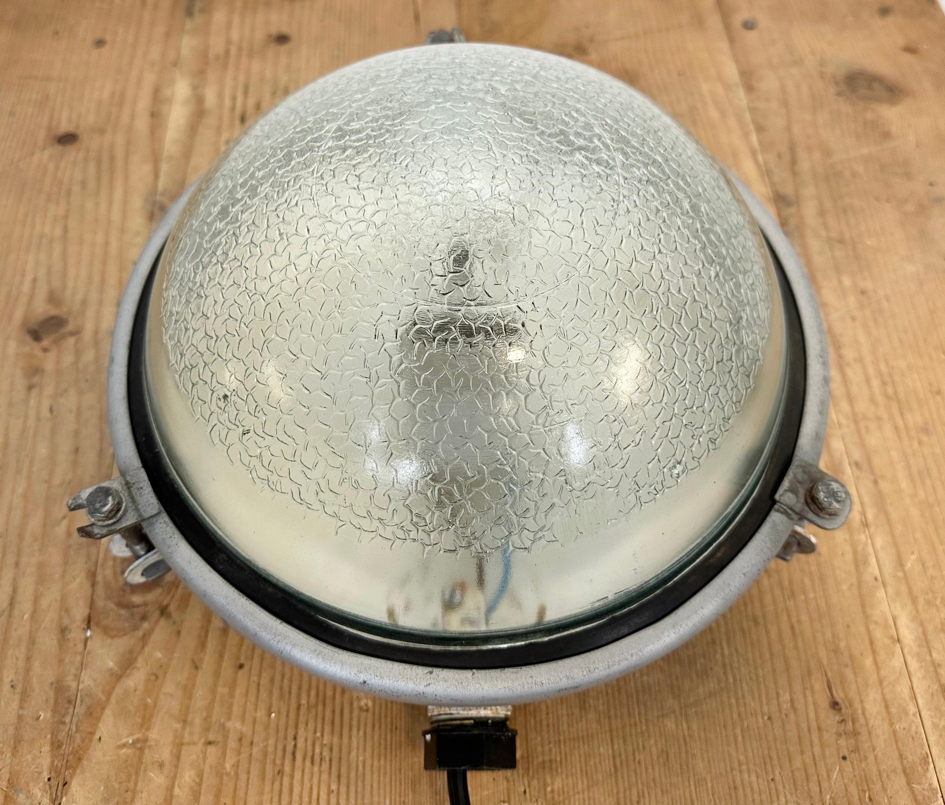 Industrial Soviet Wall or Ceiling Light, 1970s For Sale 1
