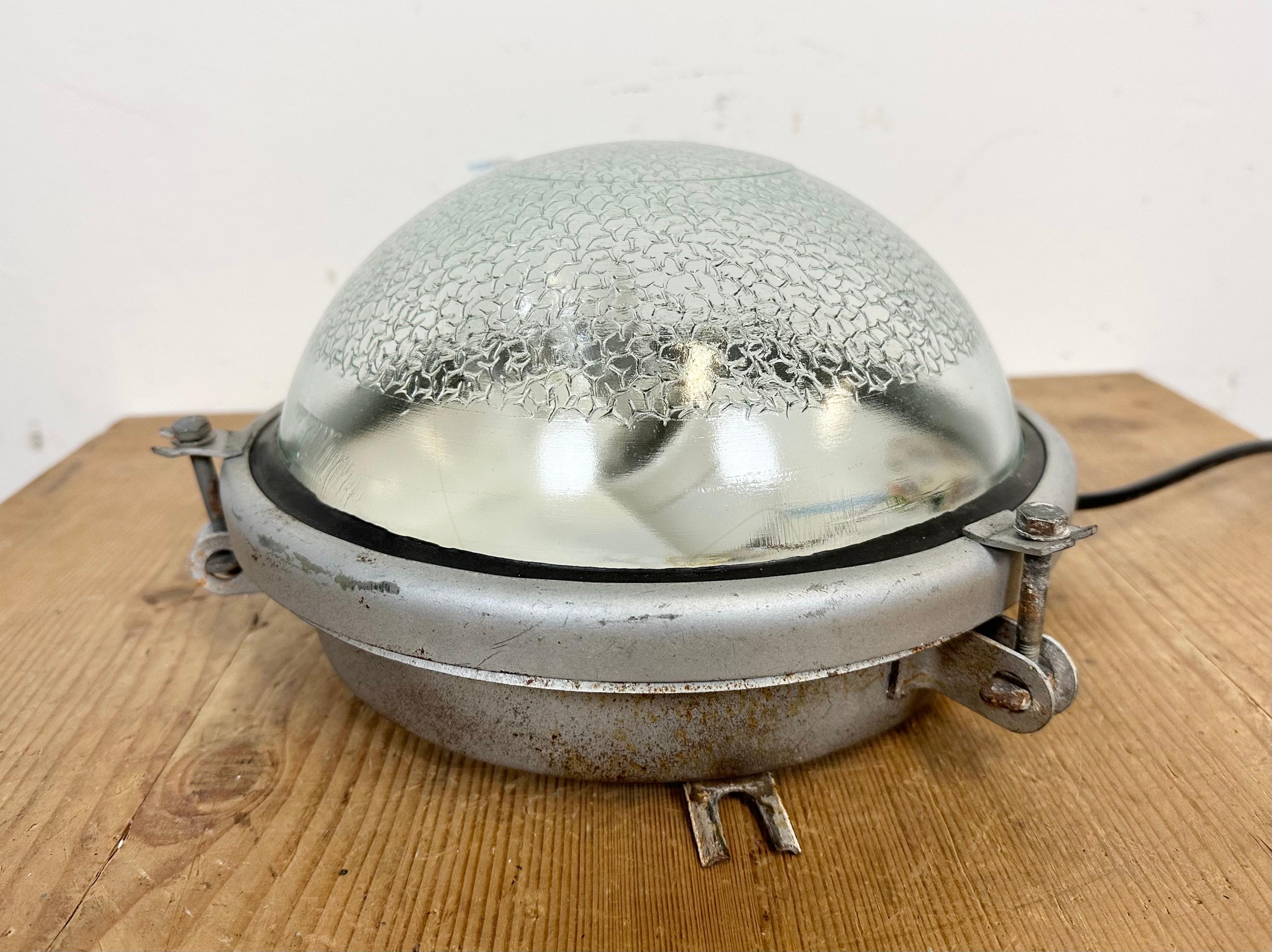 Industrial Soviet Wall or Ceiling Light, 1970s For Sale 2