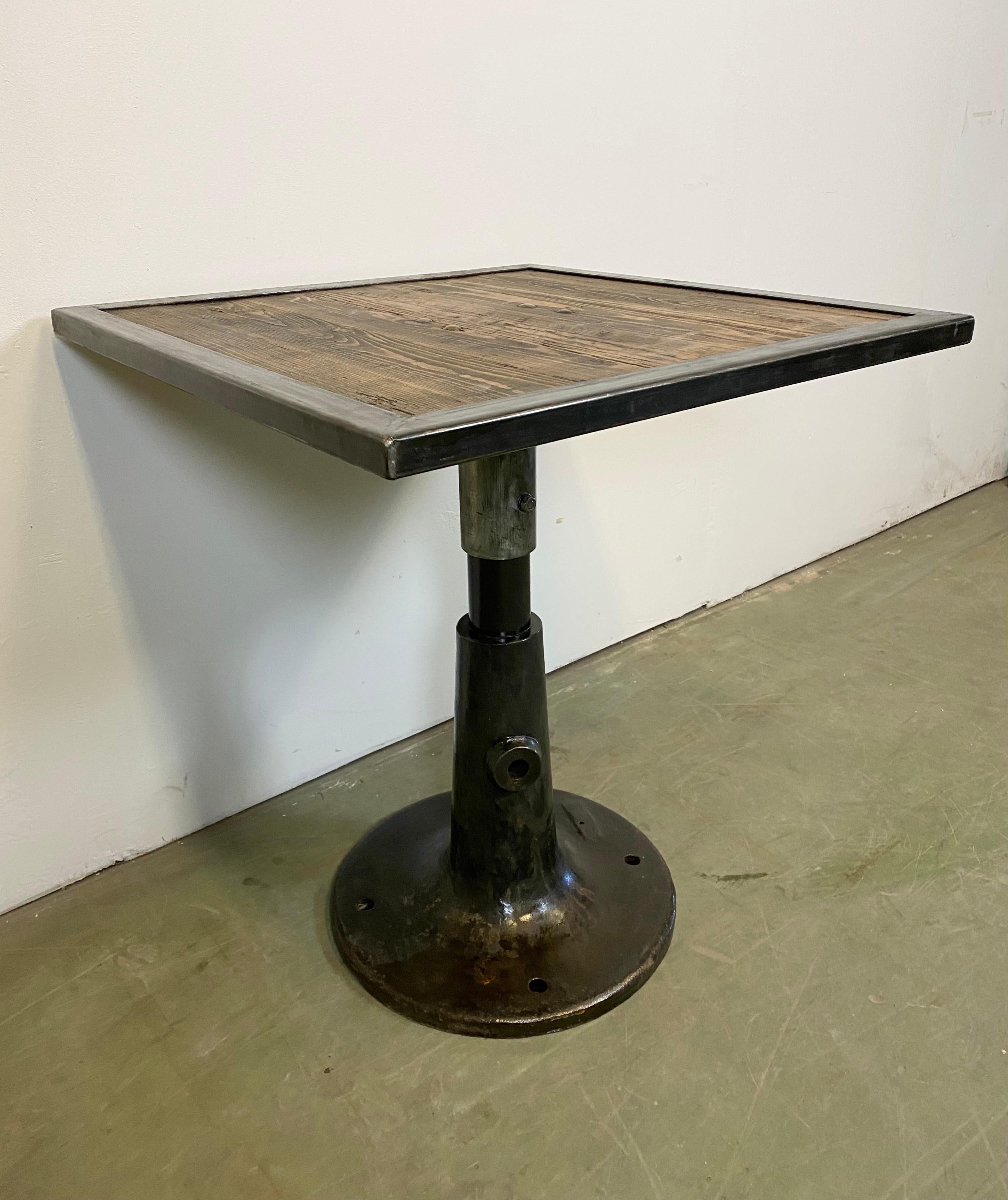 Cast Industrial Square Coffee Table, 1960s