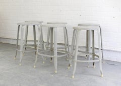 Industrial Stacking Stools by Nicolle, circa 1950s