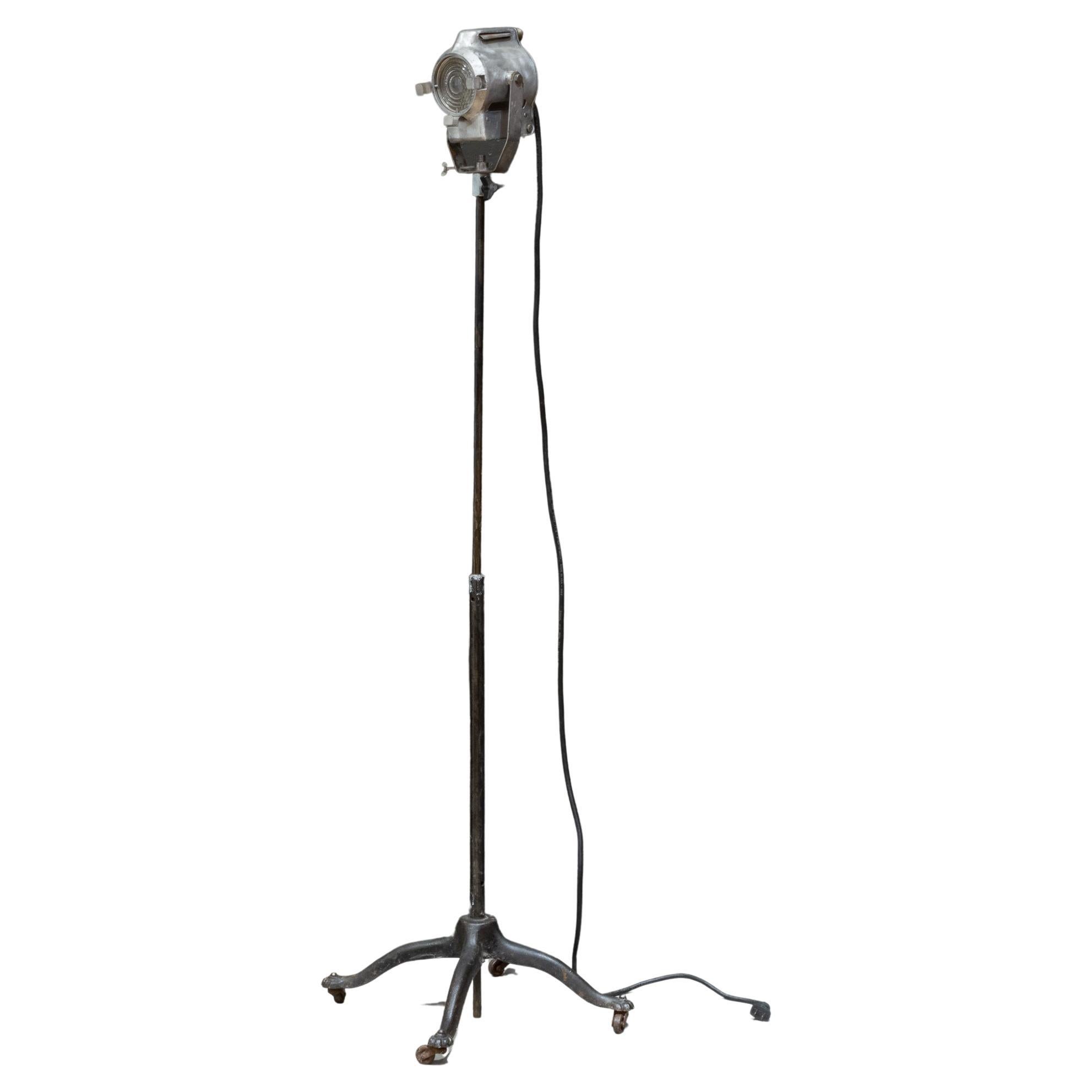 Industrial Stage Light Floor Lamp c.1930-1960 (FREE SHIPPING) For Sale