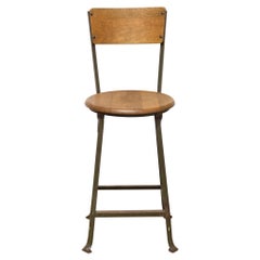 Industrial Standard Steel Co. Schoolhouse Stool, circa 1940