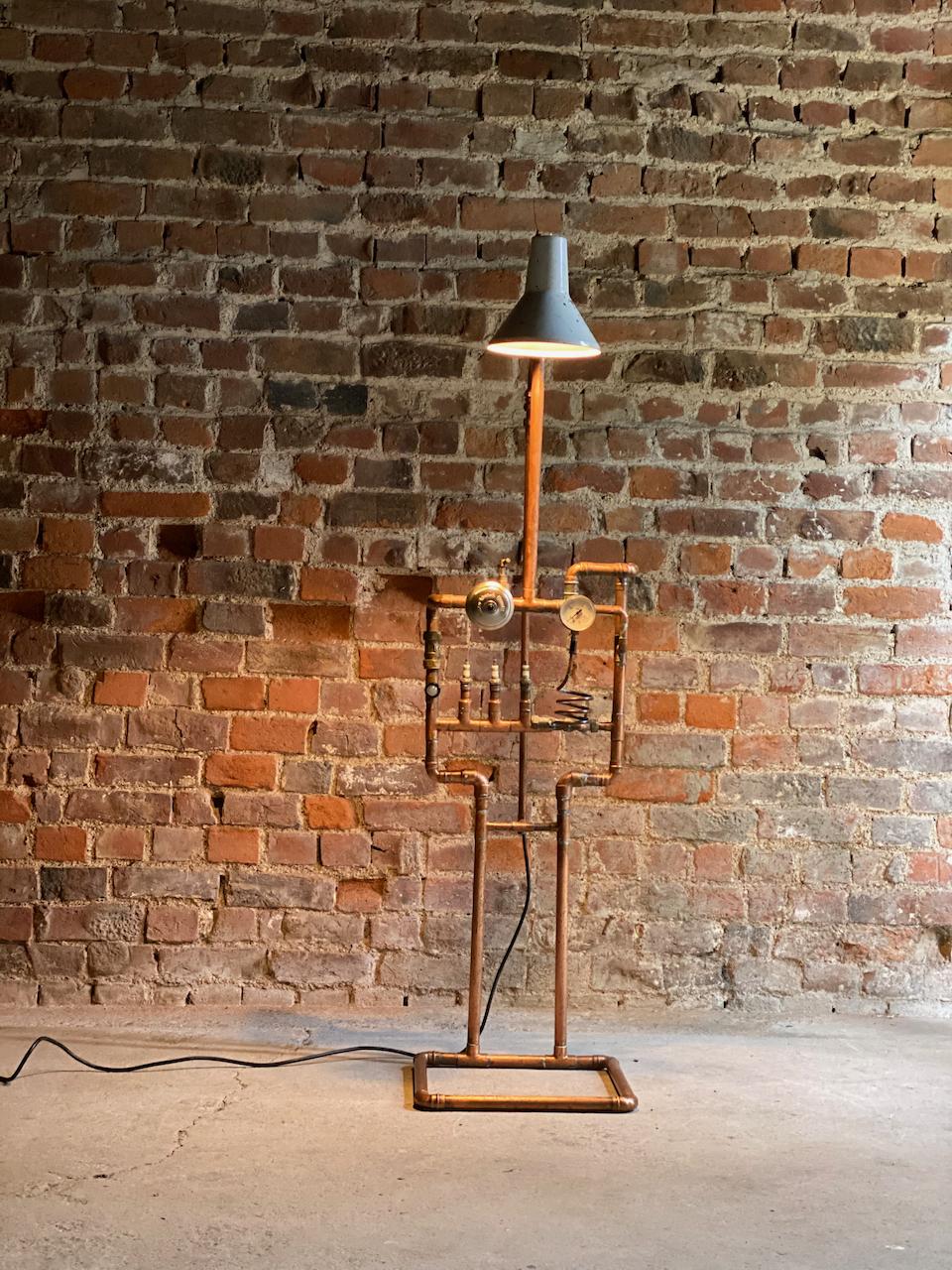 steampunk floor lamp