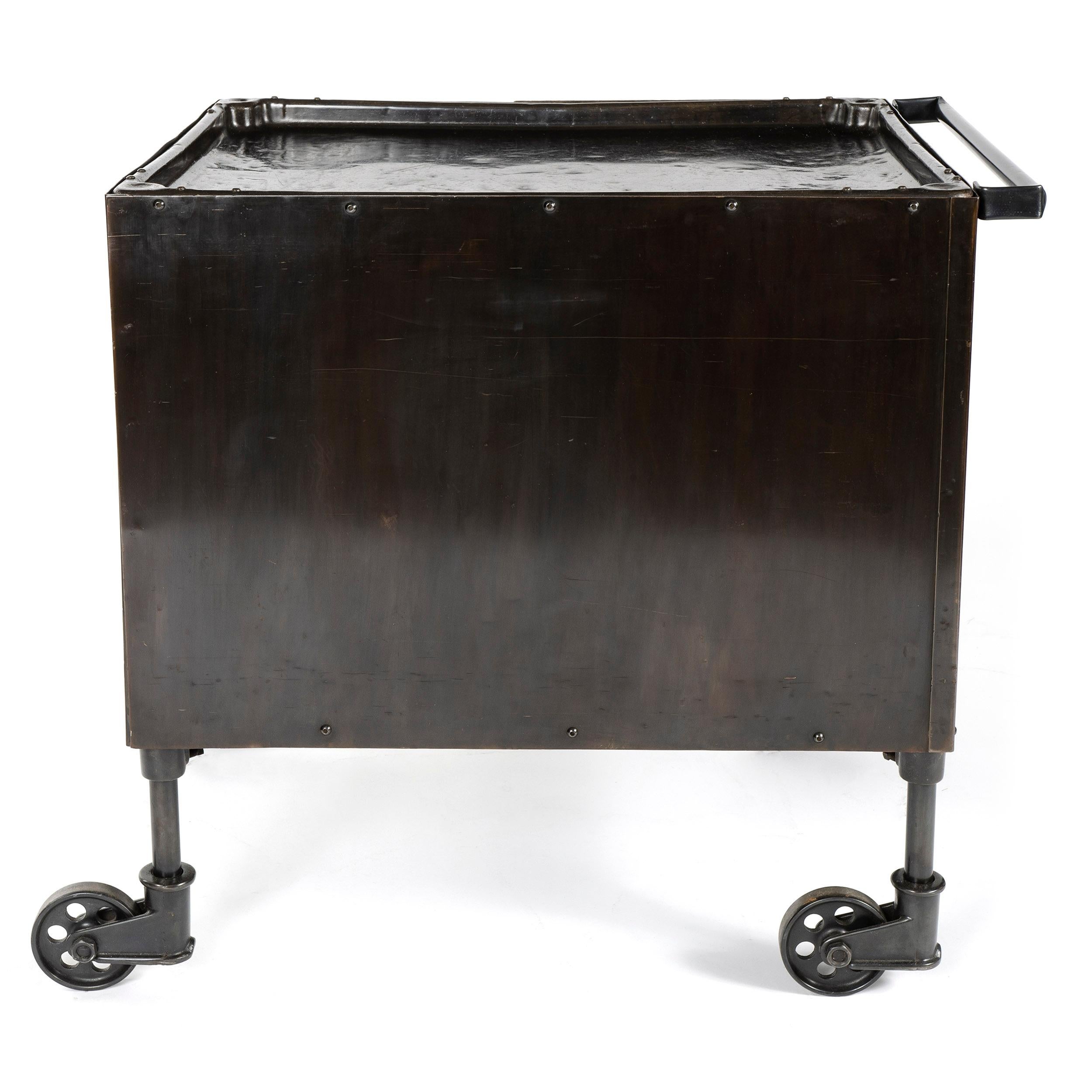 Industrial Steel Cabinet In Good Condition In Sagaponack, NY
