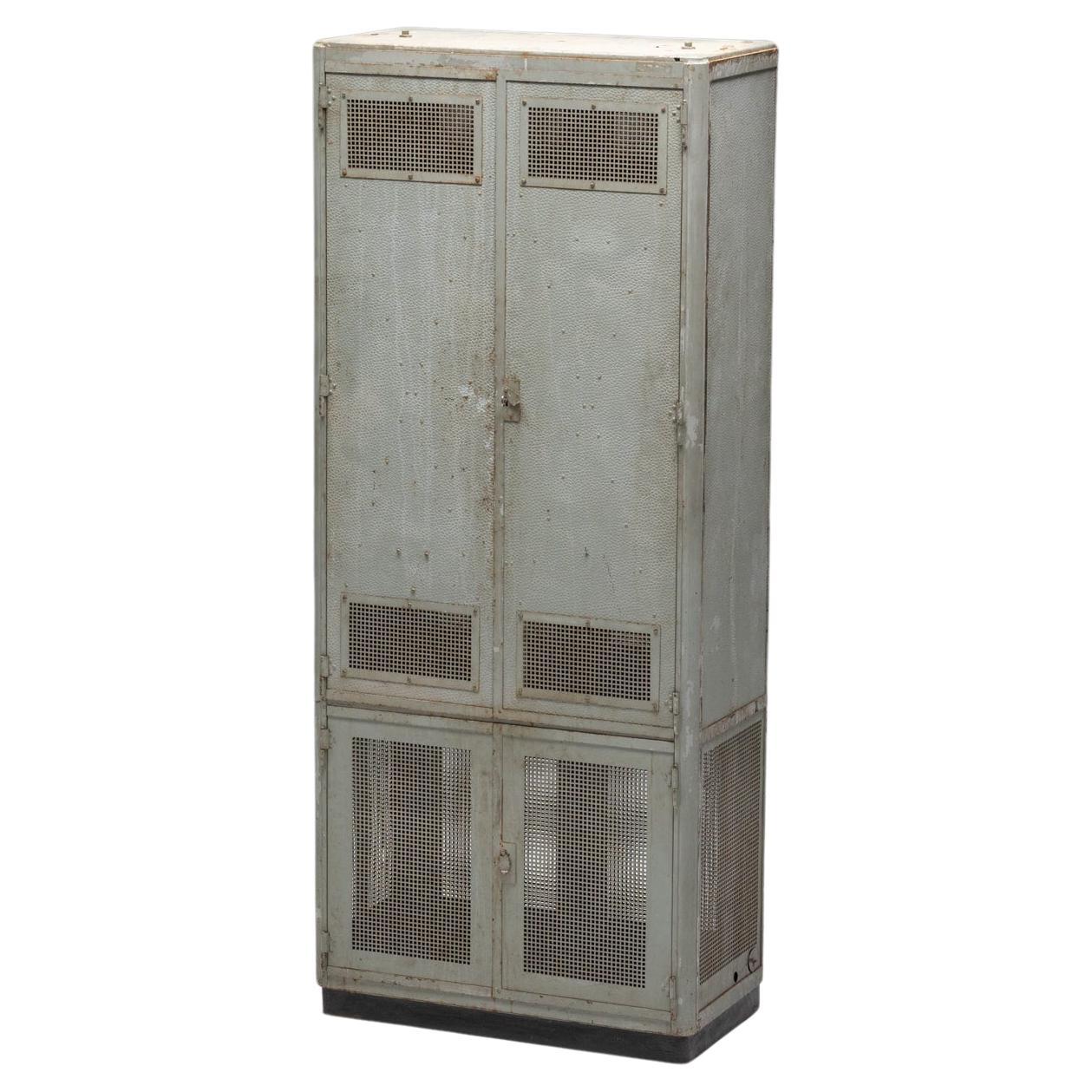 Industrial Steel Cabinet, France, 1960s