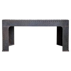 Industrial Steel Console Table