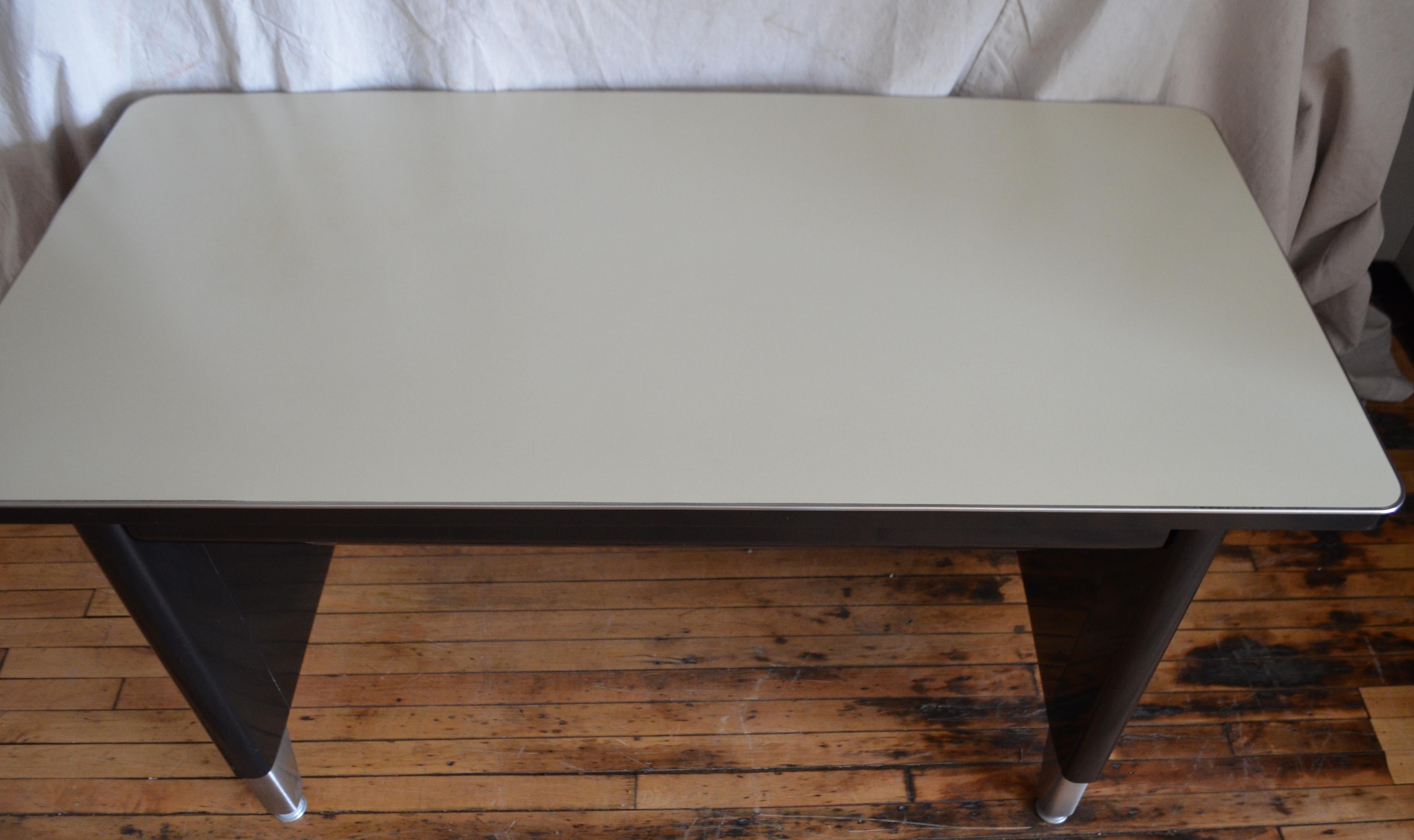 Mid-20th Century Industrial Steel Desk, Invincible Brand, Tanker, Midcentury; 5 desks available For Sale