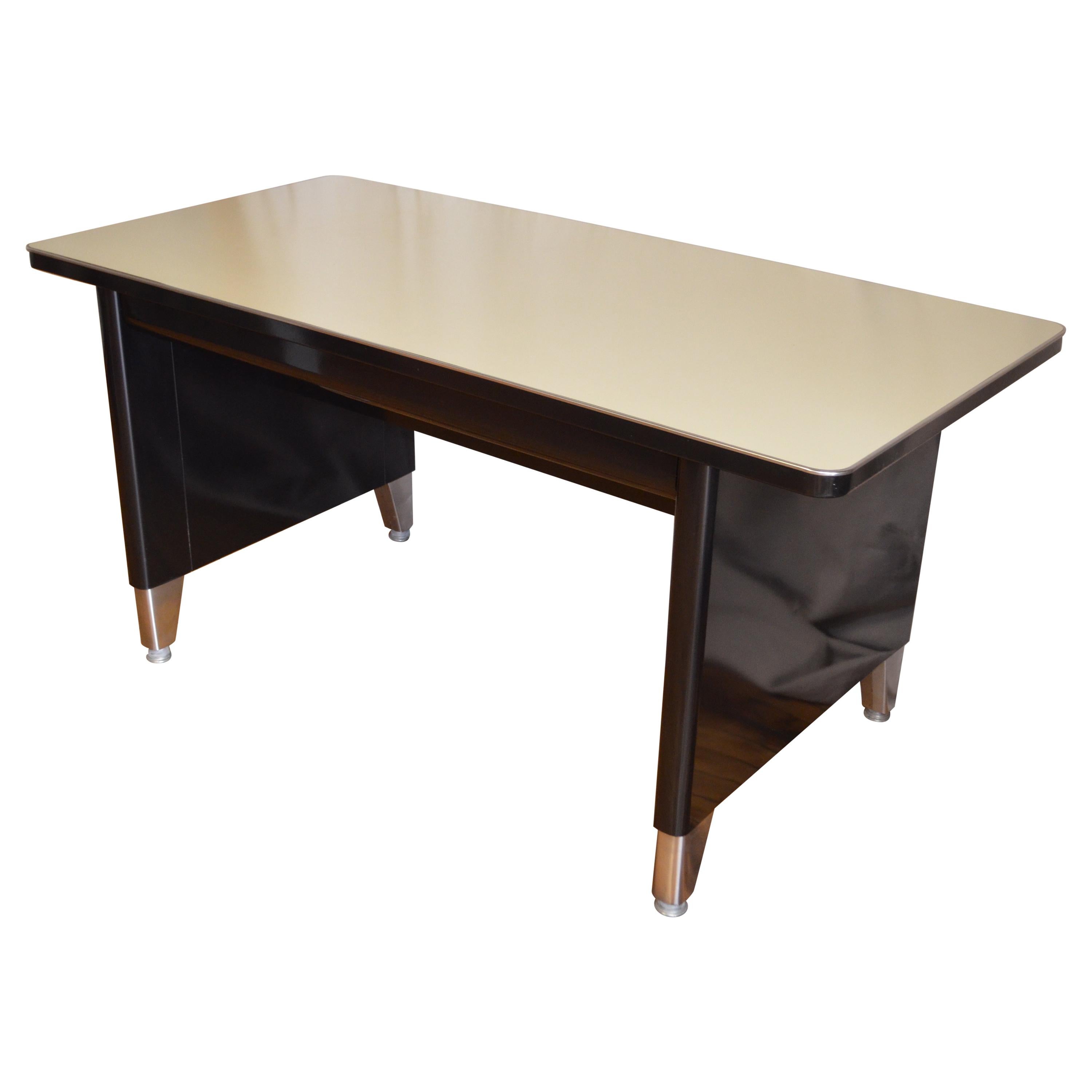 Industrial Steel Desk, Invincible Brand, Tanker, Midcentury; 5 desks available For Sale