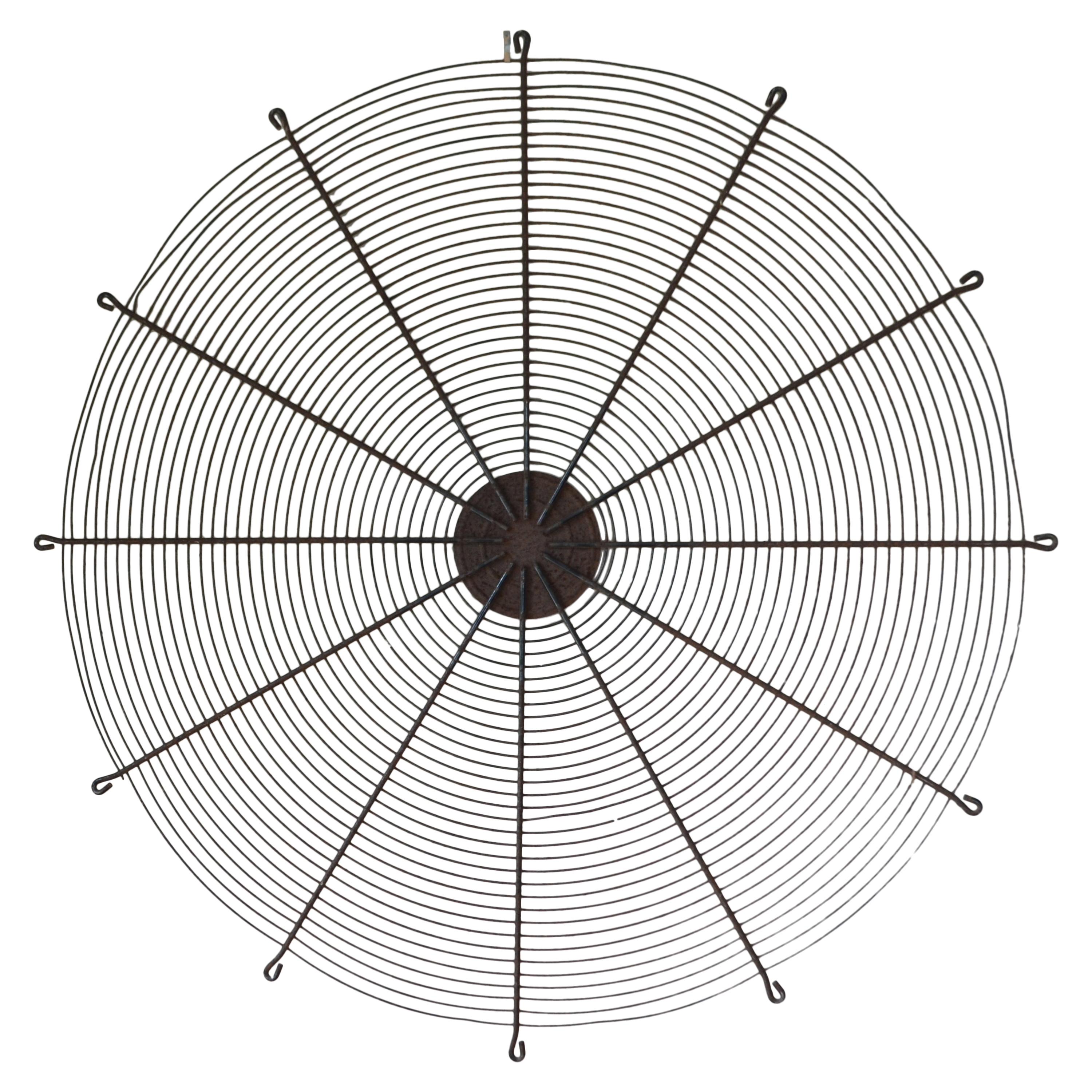 Industrial Steel Fan Cover from Factory as Wall Art