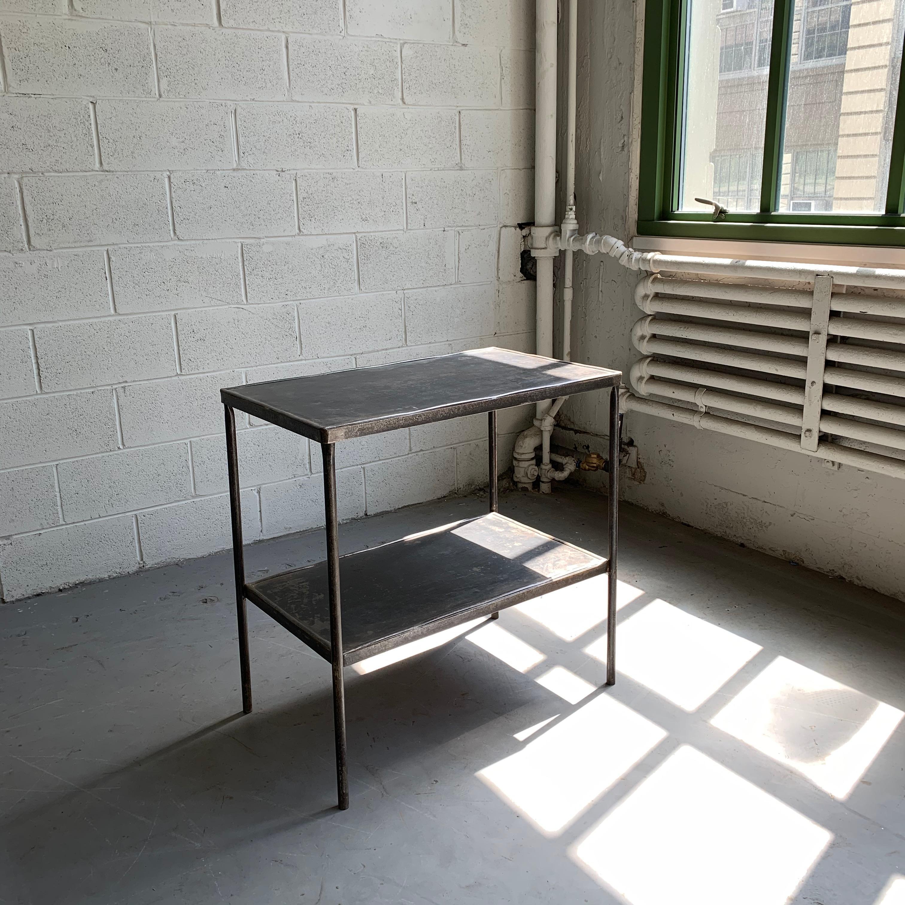 Industrial Steel Hospital Prep Table In Good Condition In Brooklyn, NY