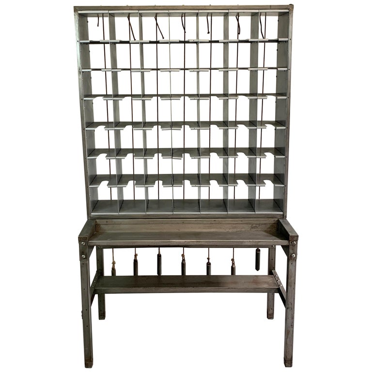 Industrial Steel Mail Letter Sorter Unit at 1stDibs