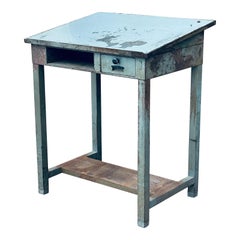 Industrial Steel Standing Drafting Desk Table by Parent Metal Products
