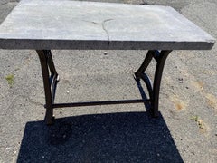 Industrial Stone Top Kitchen Island Worktable