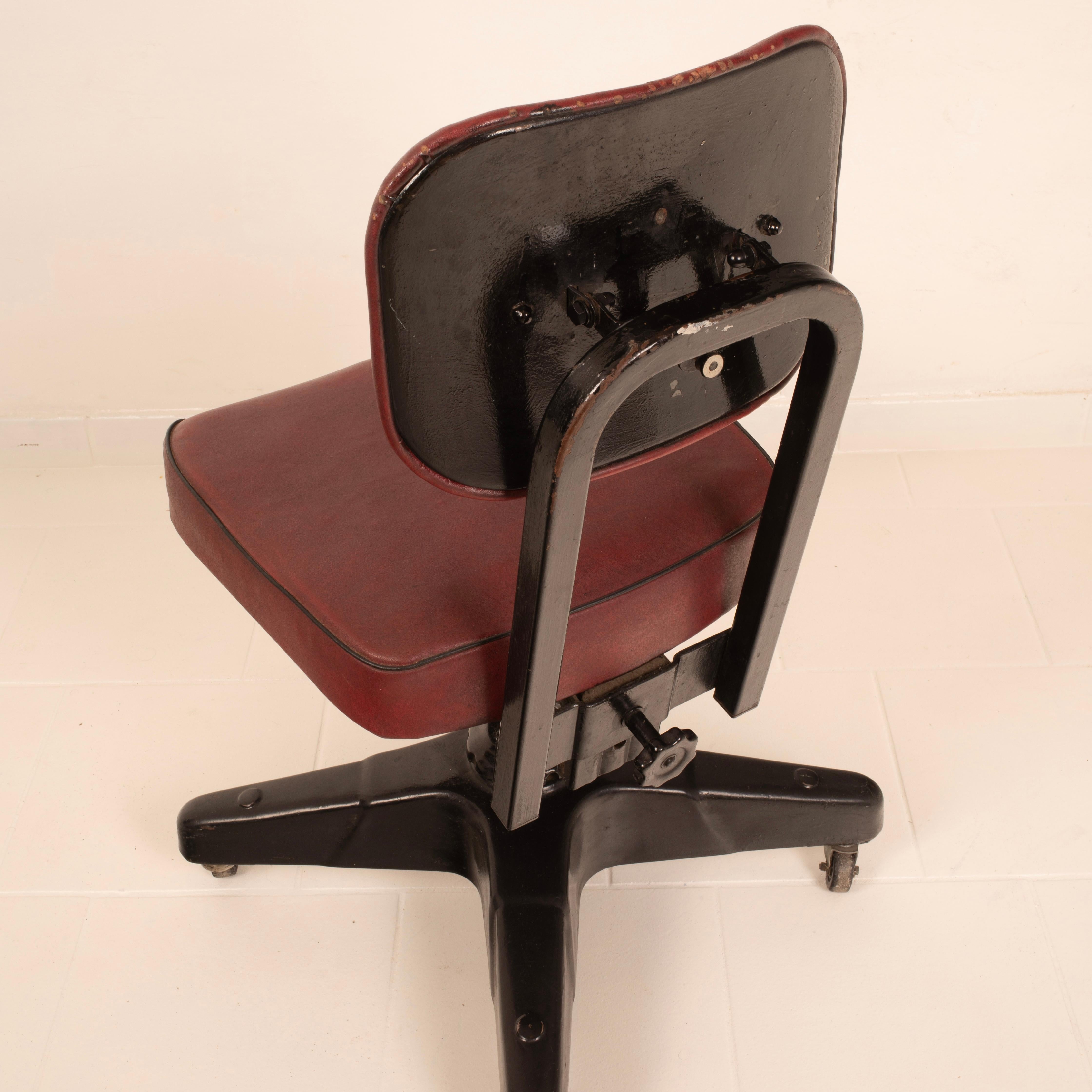 Industrial Stool by Chromcraft Corporation Stool USA 1944 For Sale 6