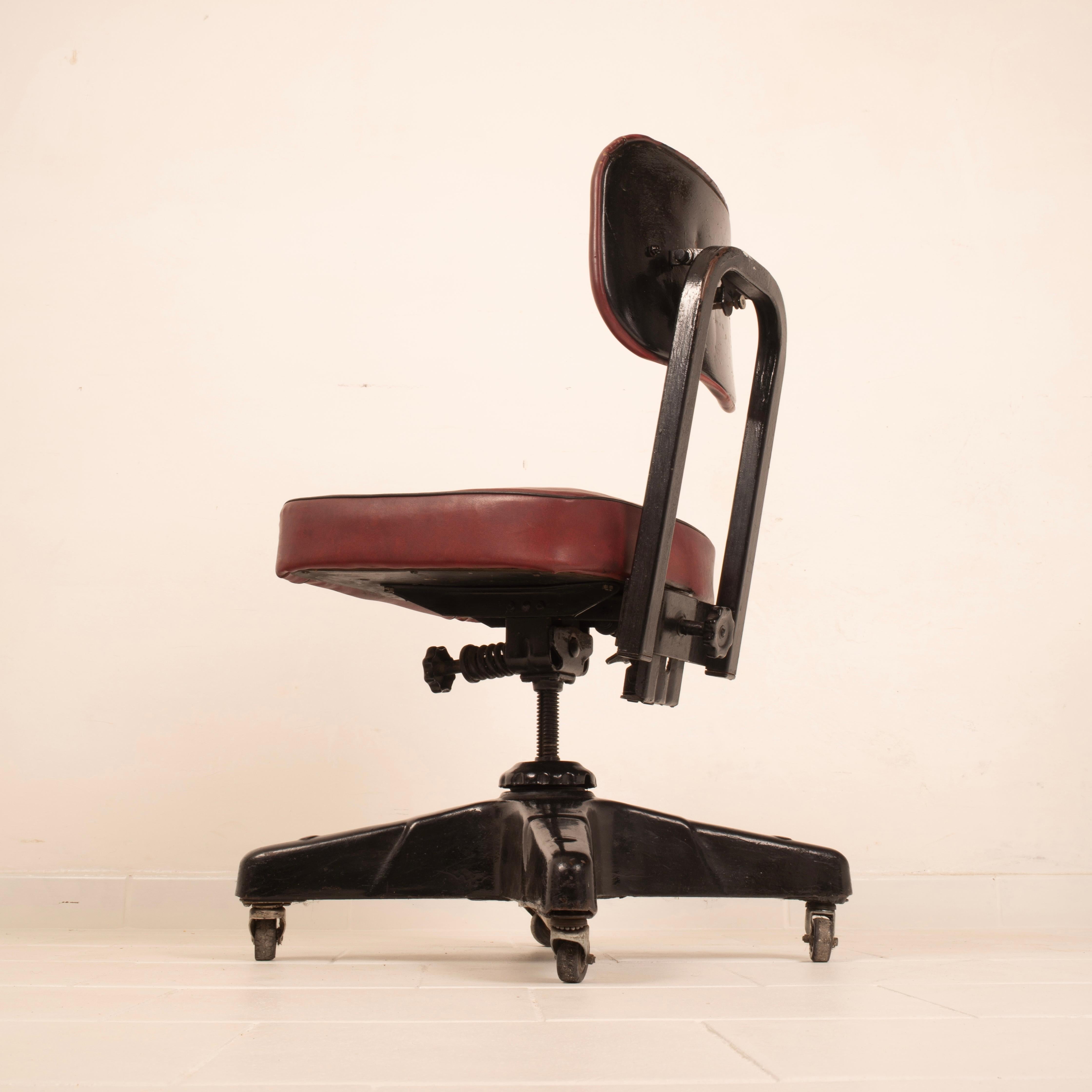 Industrial Stool by Chromcraft Corporation Stool USA 1944 For Sale 8