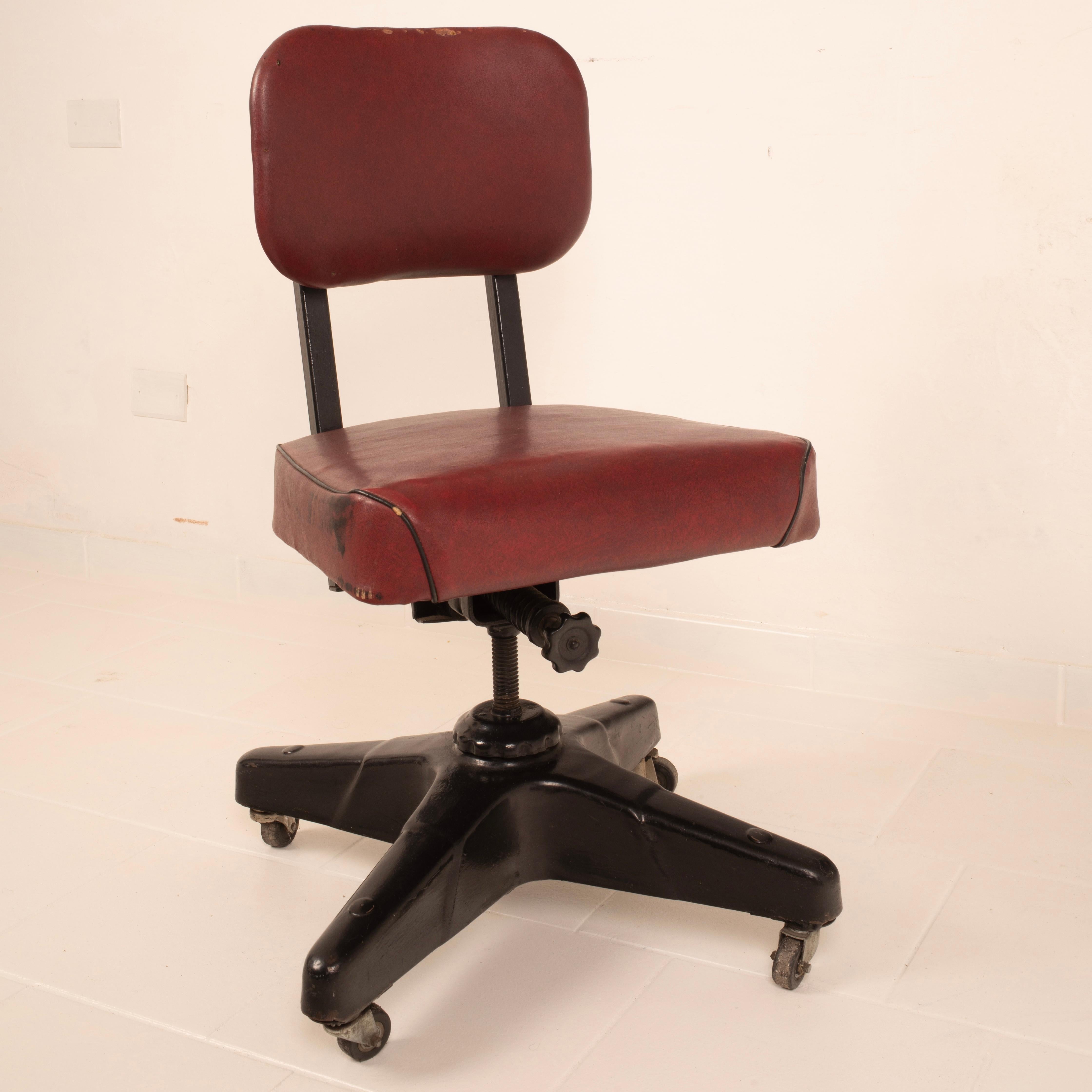 Industrial Stool by Chromcraft Corporation Stool USA 1944 For Sale 2