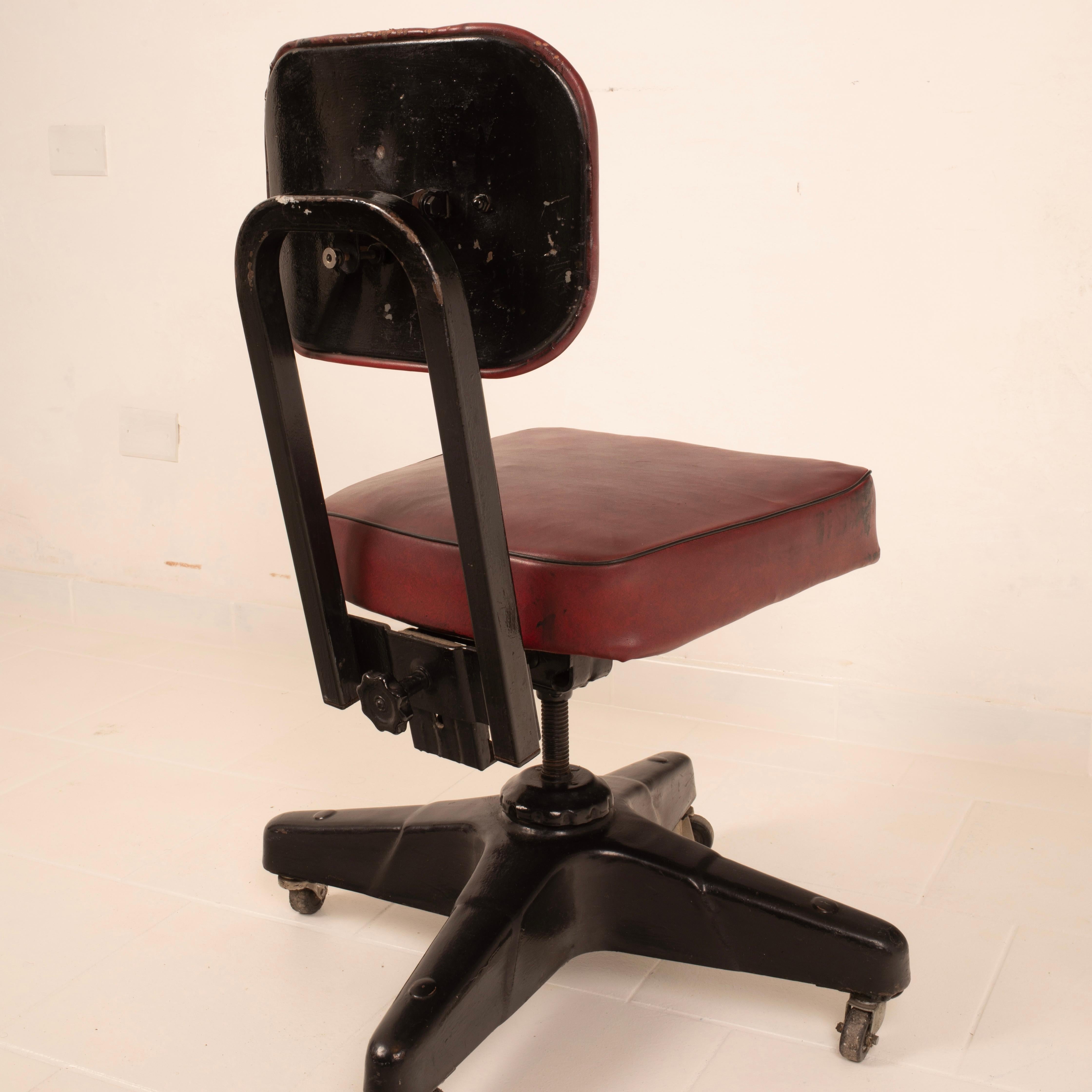Industrial Stool by Chromcraft Corporation Stool USA 1944 For Sale 3