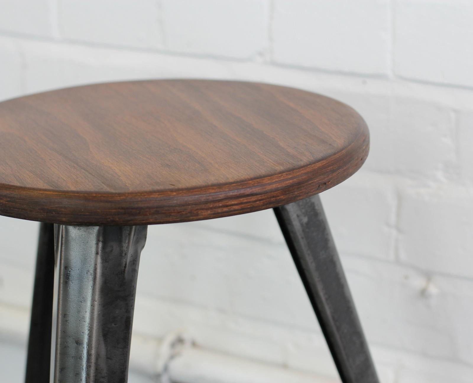 Industrial Stool by Robert Wagner Rowac, circa 1930s In Good Condition In Gloucester, GB
