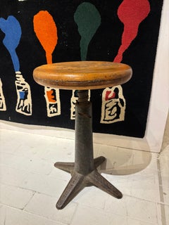 Tabouret industriel de Singer, fonte et Beeche, c.I.C. 1920